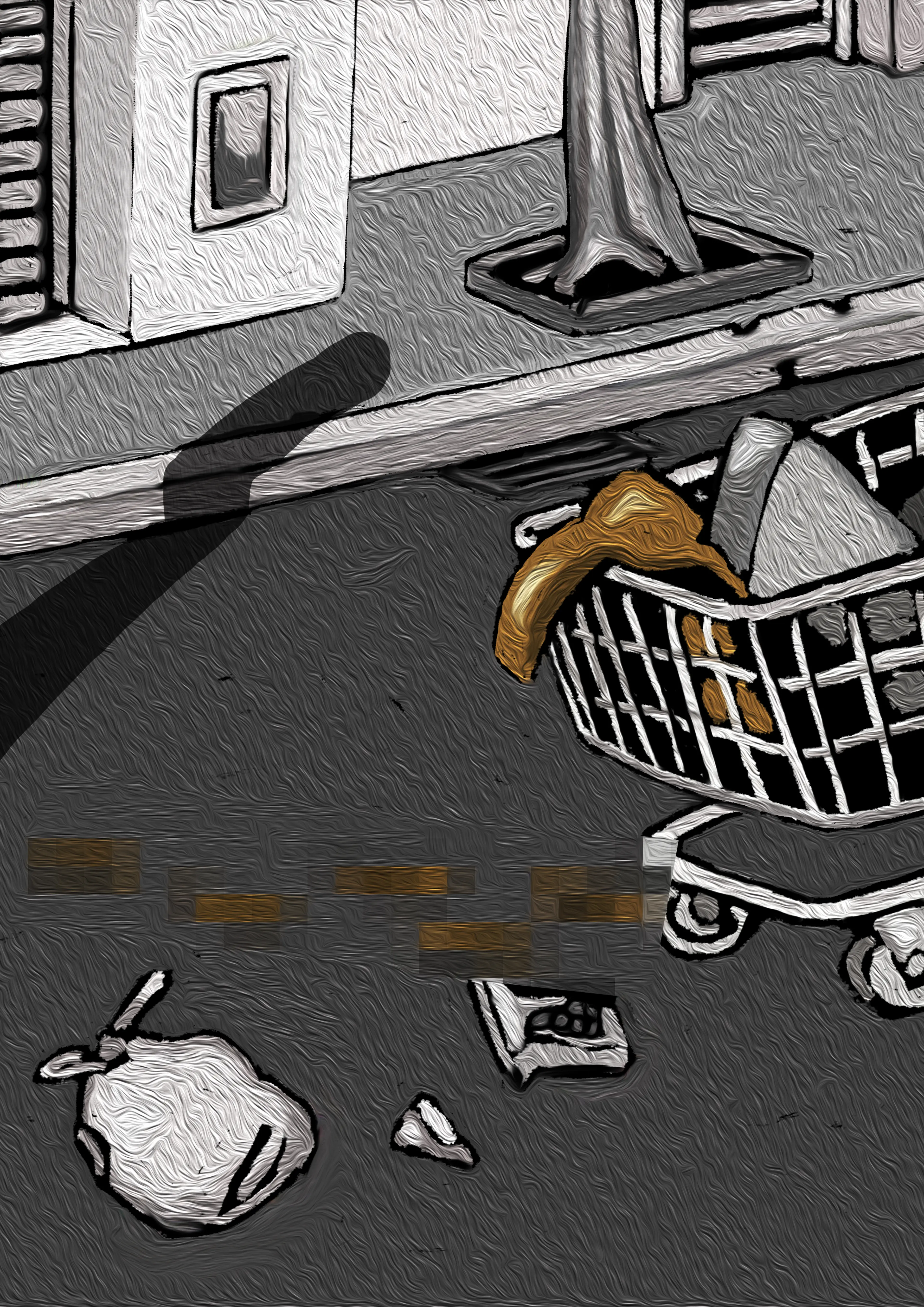 El carrito — Ilustración — Cintia Bonino