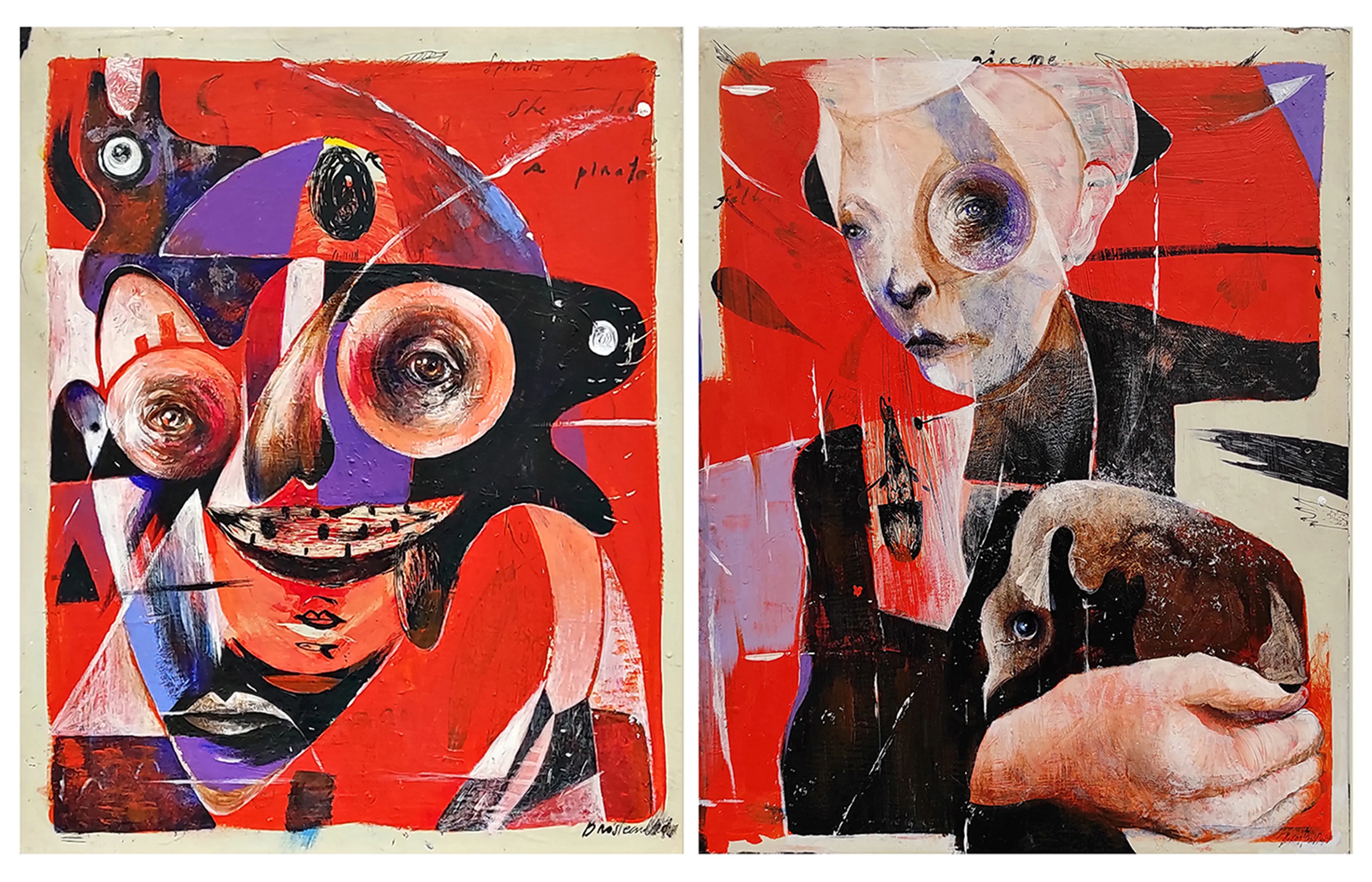 Strangers - diptych