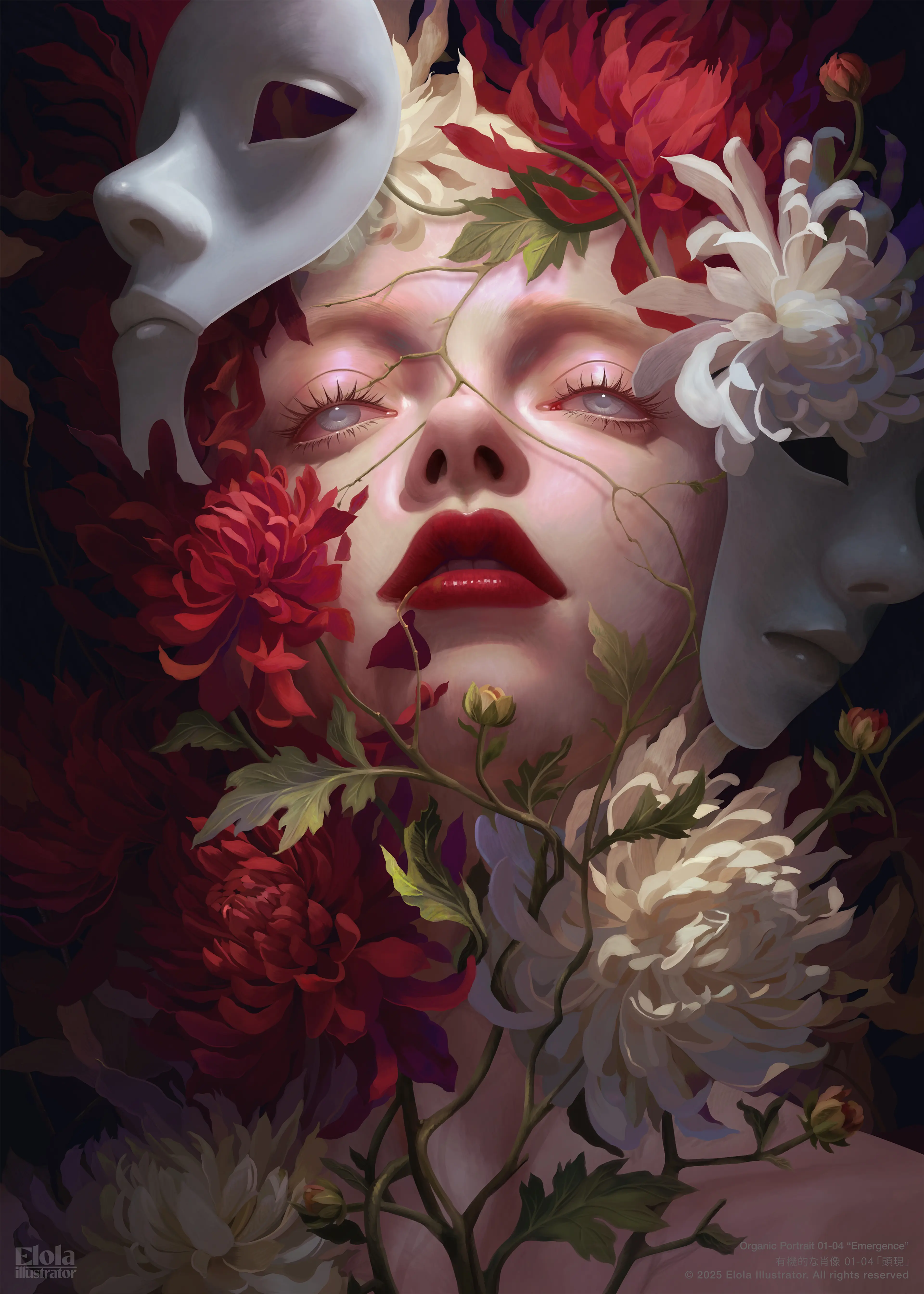 Organic Portrait 01-04 — Emergence — Ilustración — Alfonso Elola