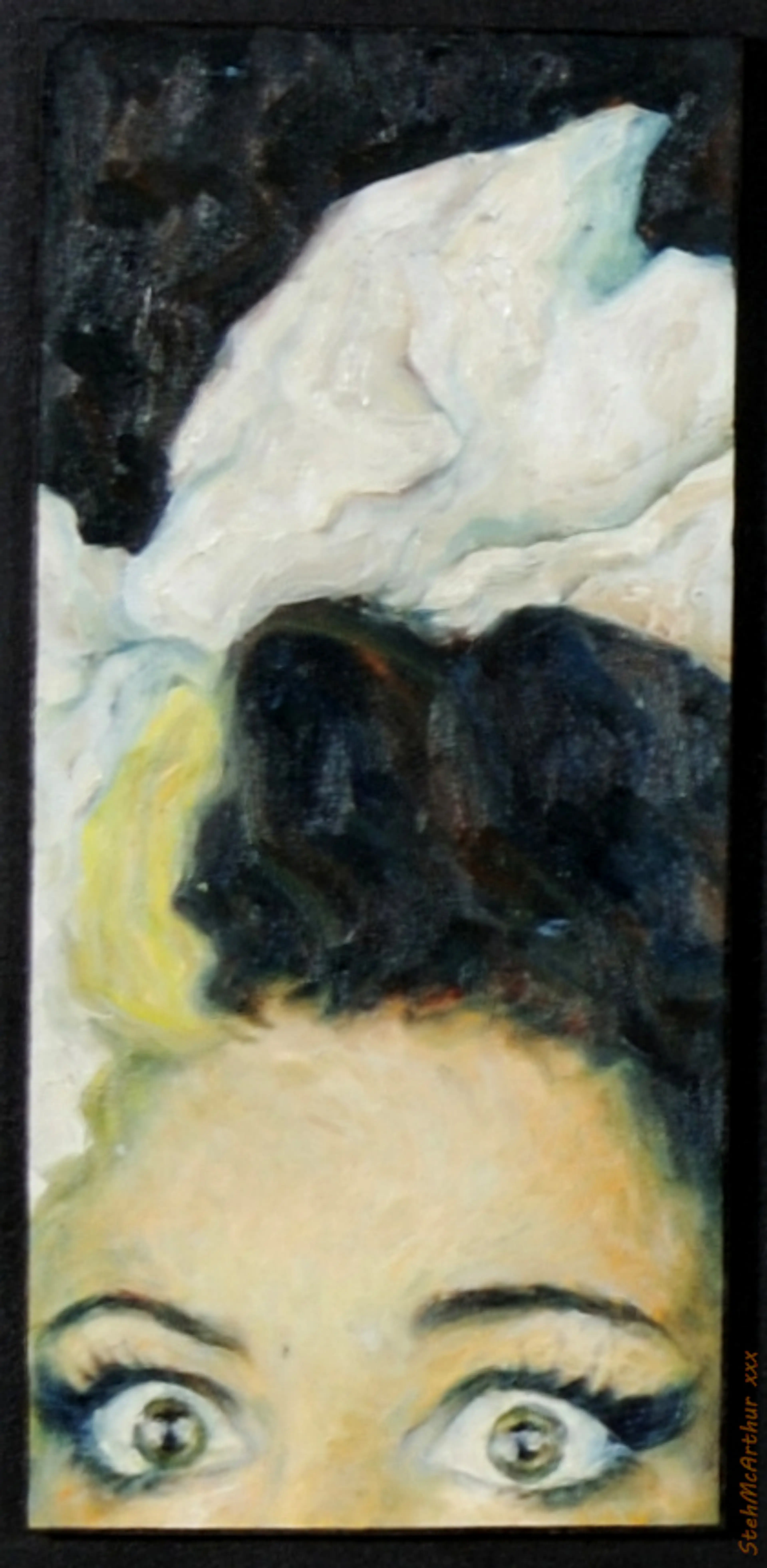 Amy’s eyes detail. oil on canvas. 25x18cm