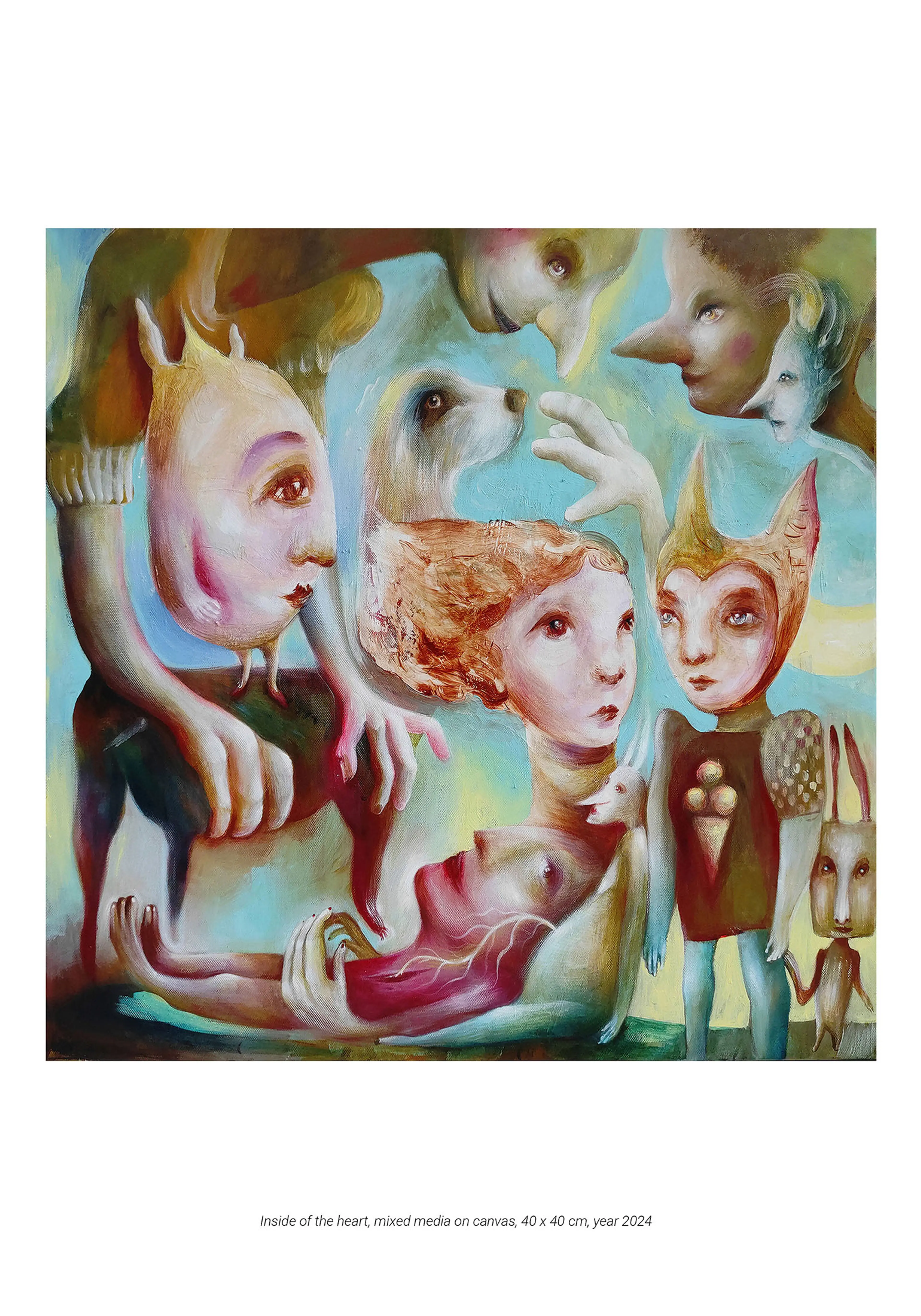 INSIDE OF THE HEART / painting on canvas