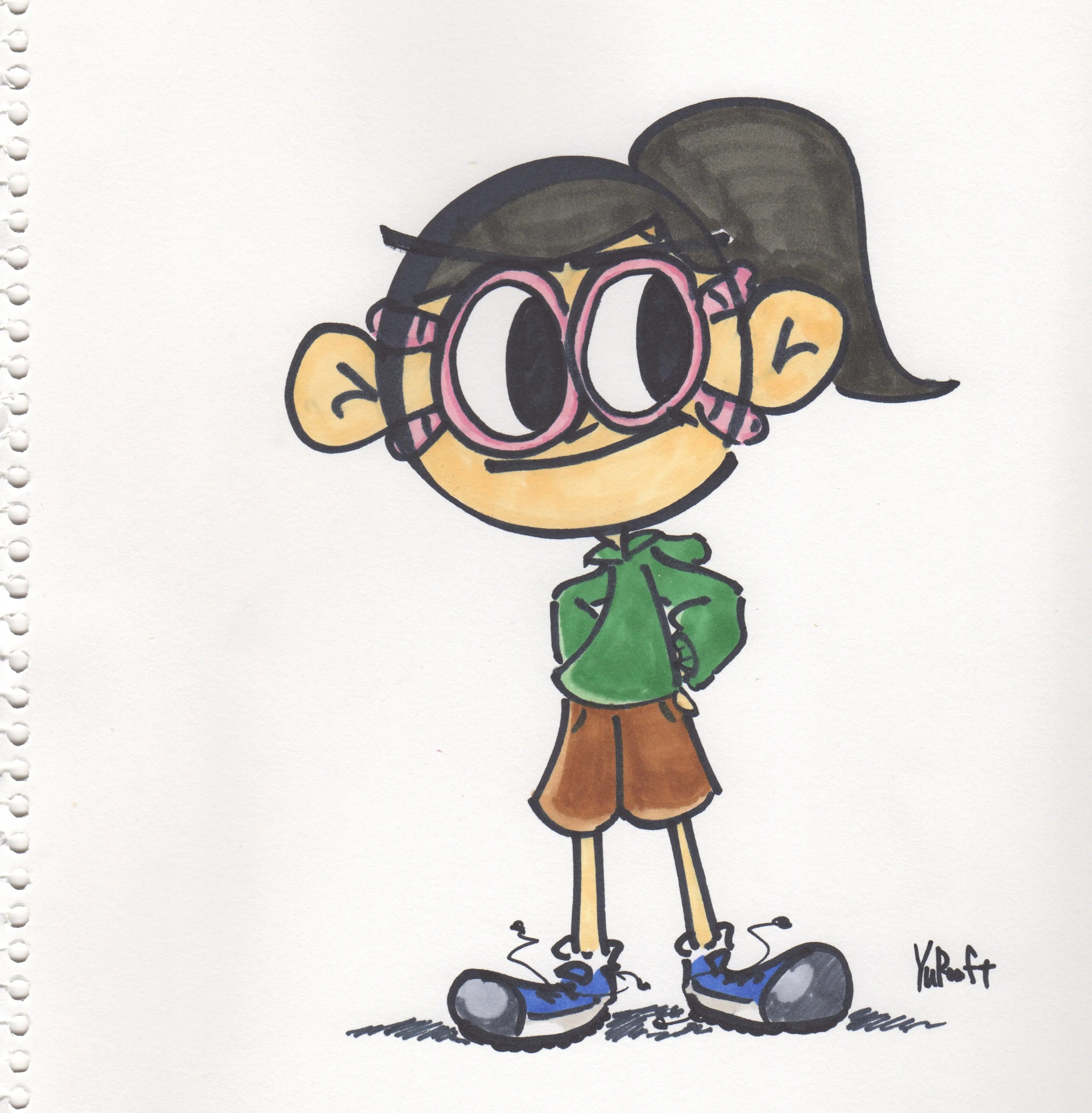 Wendy the goggle girl (character design)
