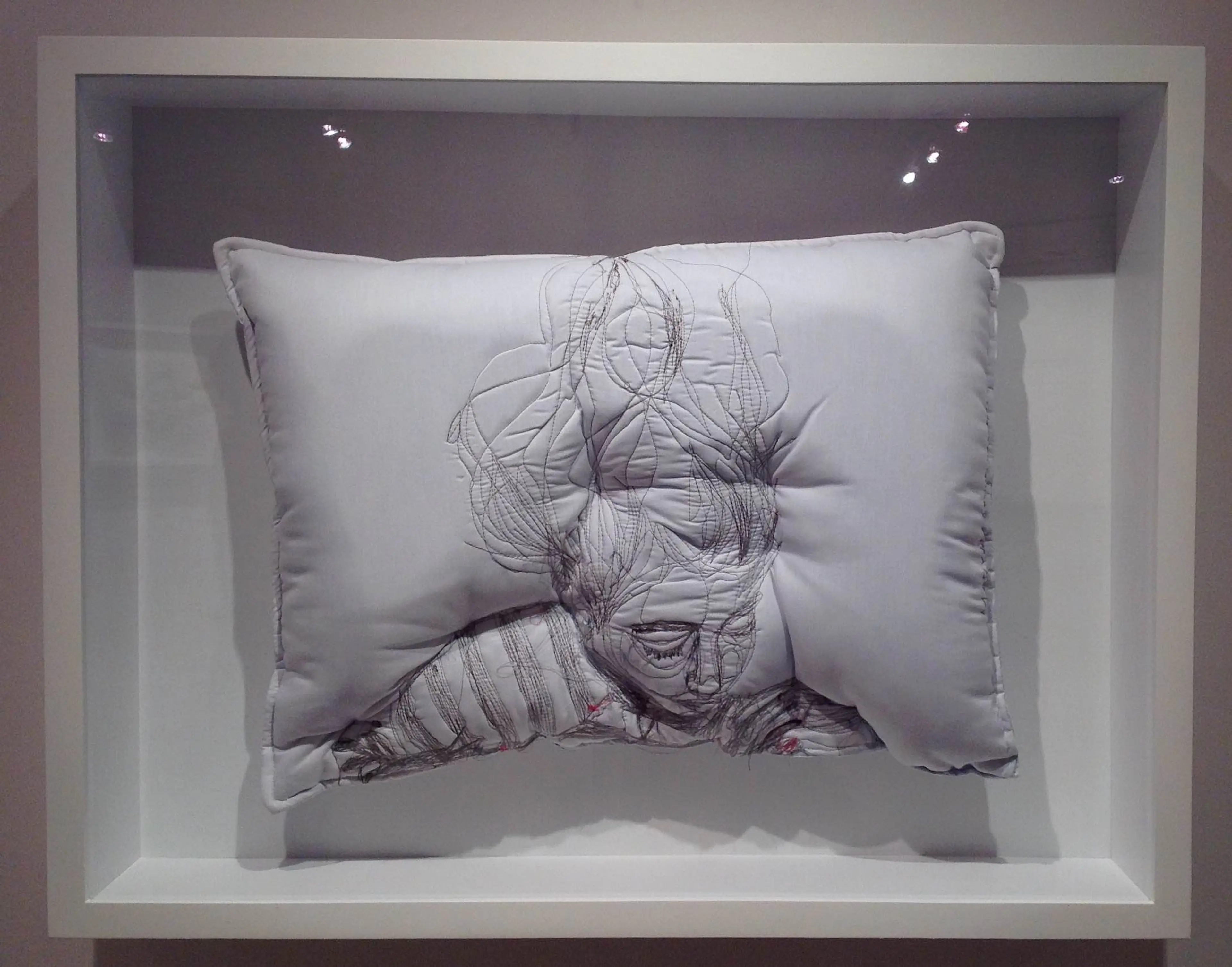 07,Maryam Ashkanian,Sleep Series,70.90cm,Sewing on Pillow,2014
