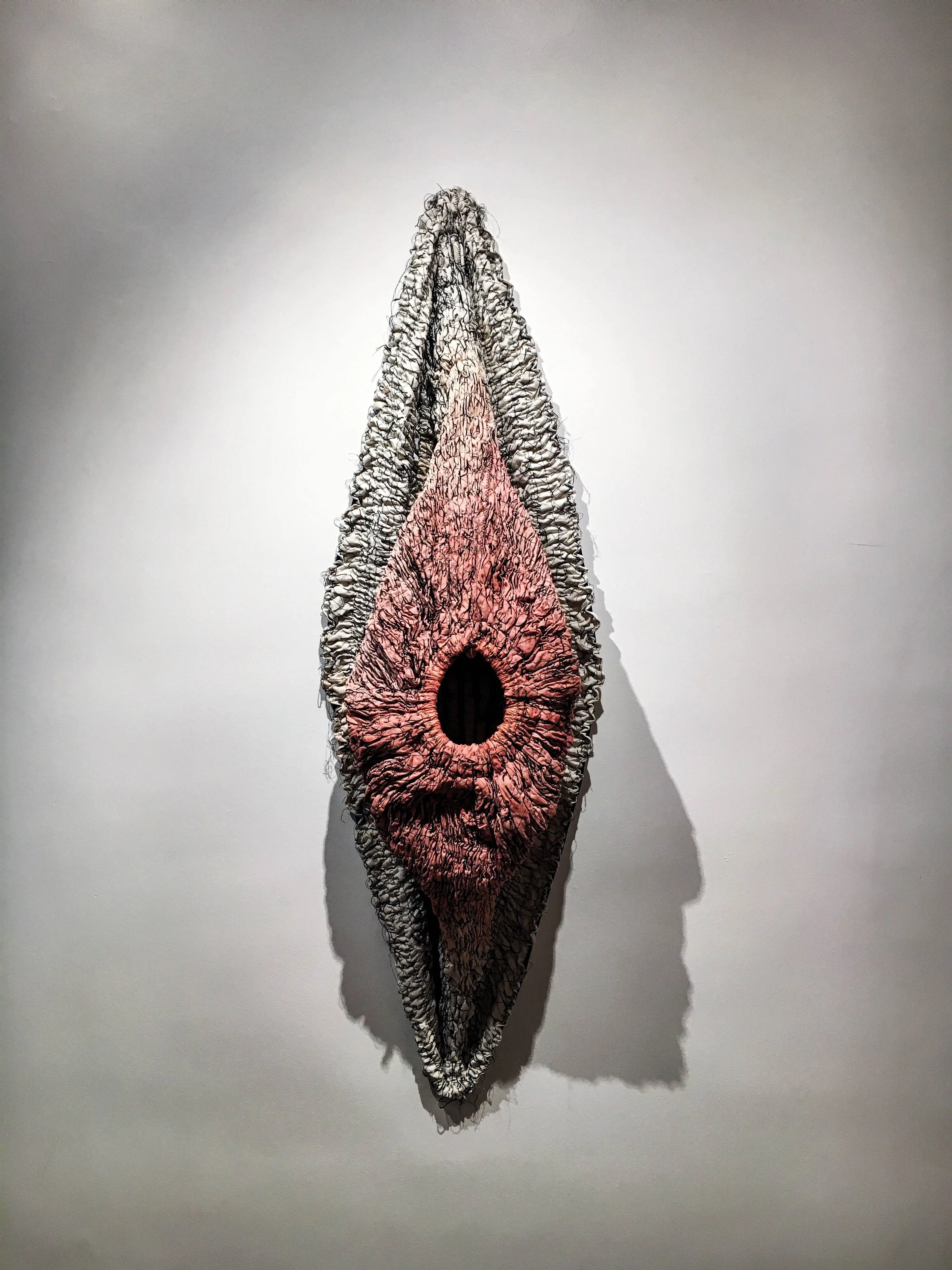 08.Maryam Ashkanian.Mutation Series. Sculpture.140-30-30 Cm.Sewing on Fabric.2016.