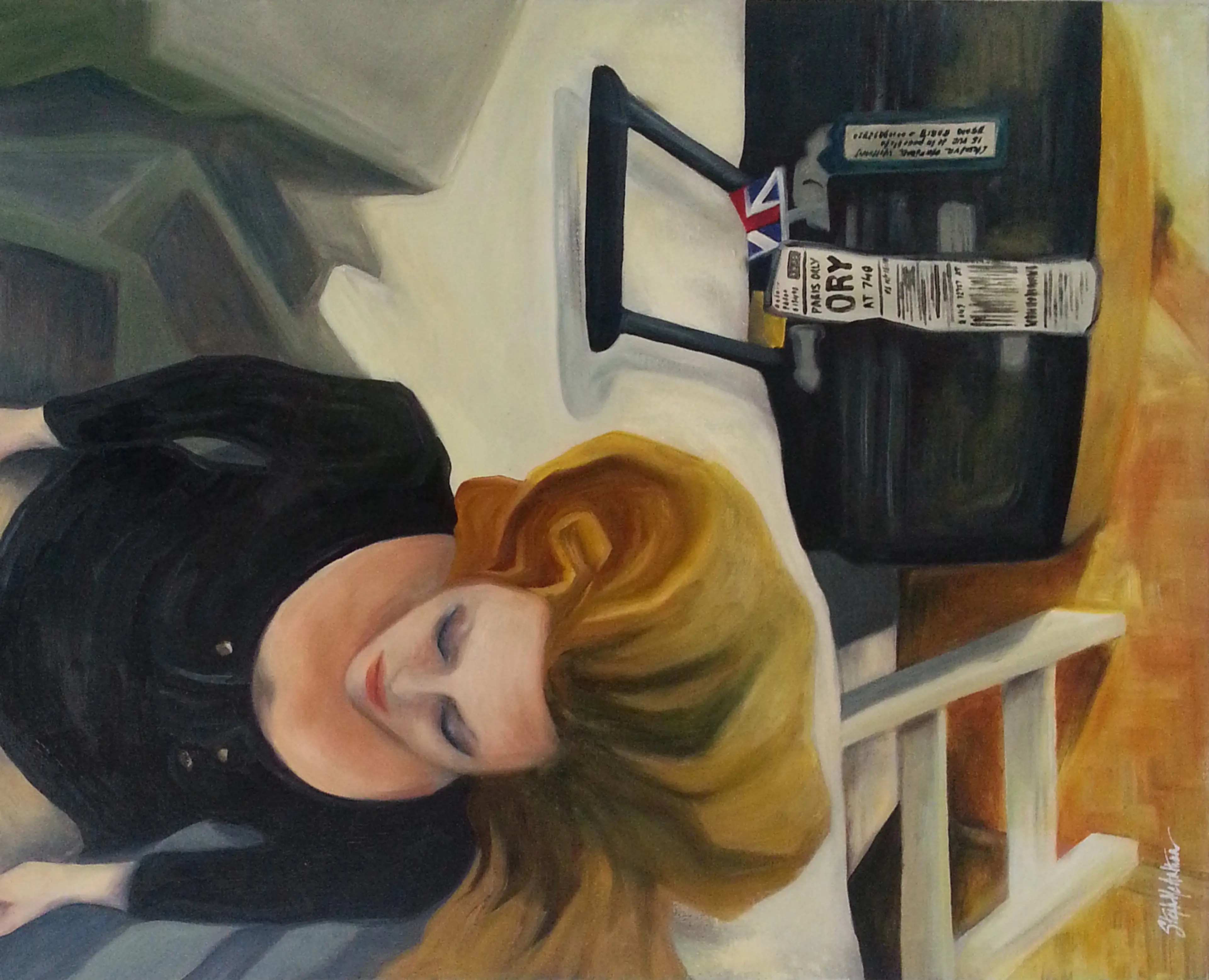 Apesanteur. oil on canvas. 80x100cm
