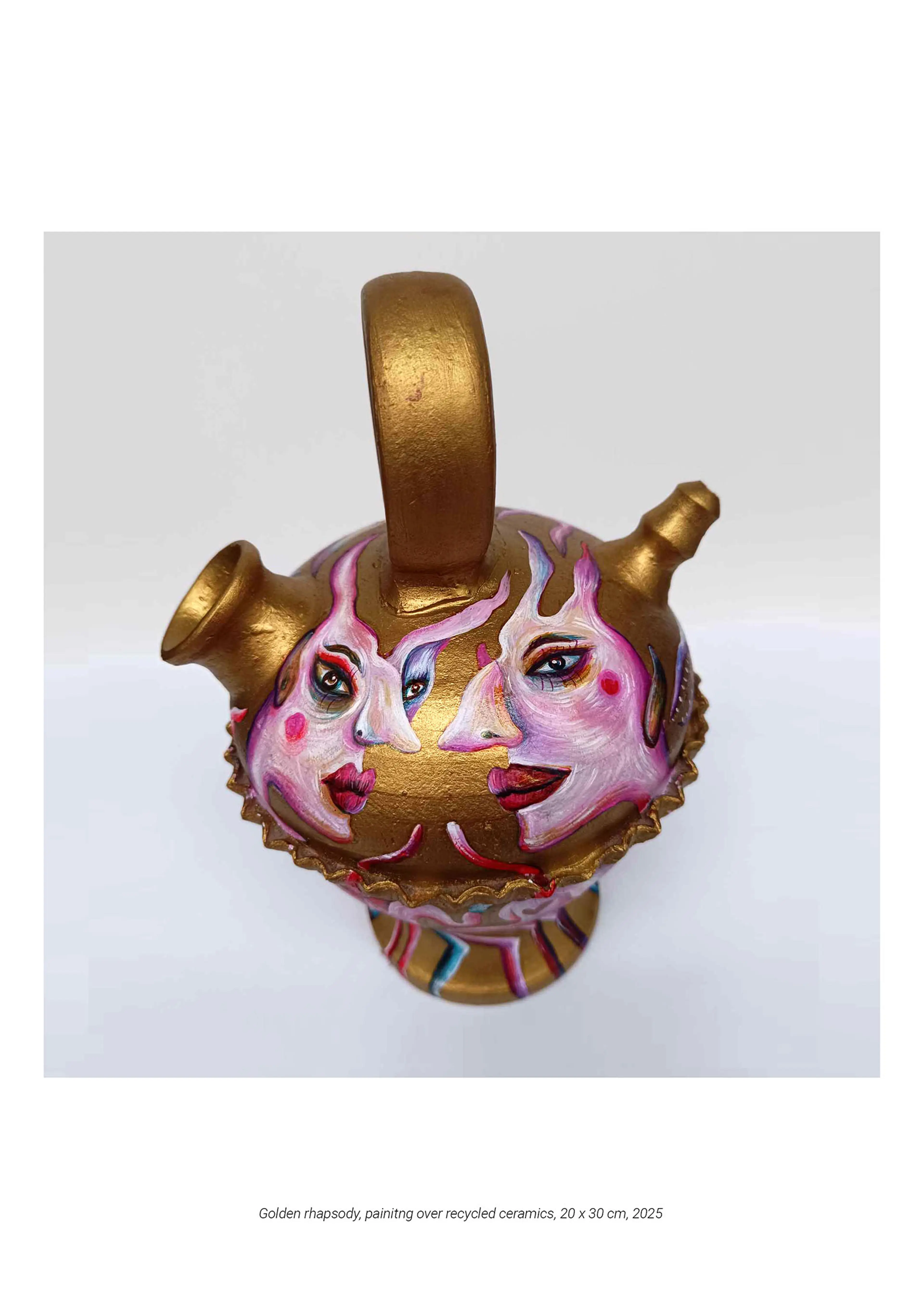 GOLDEN RHAPSODY / painted sculptural object