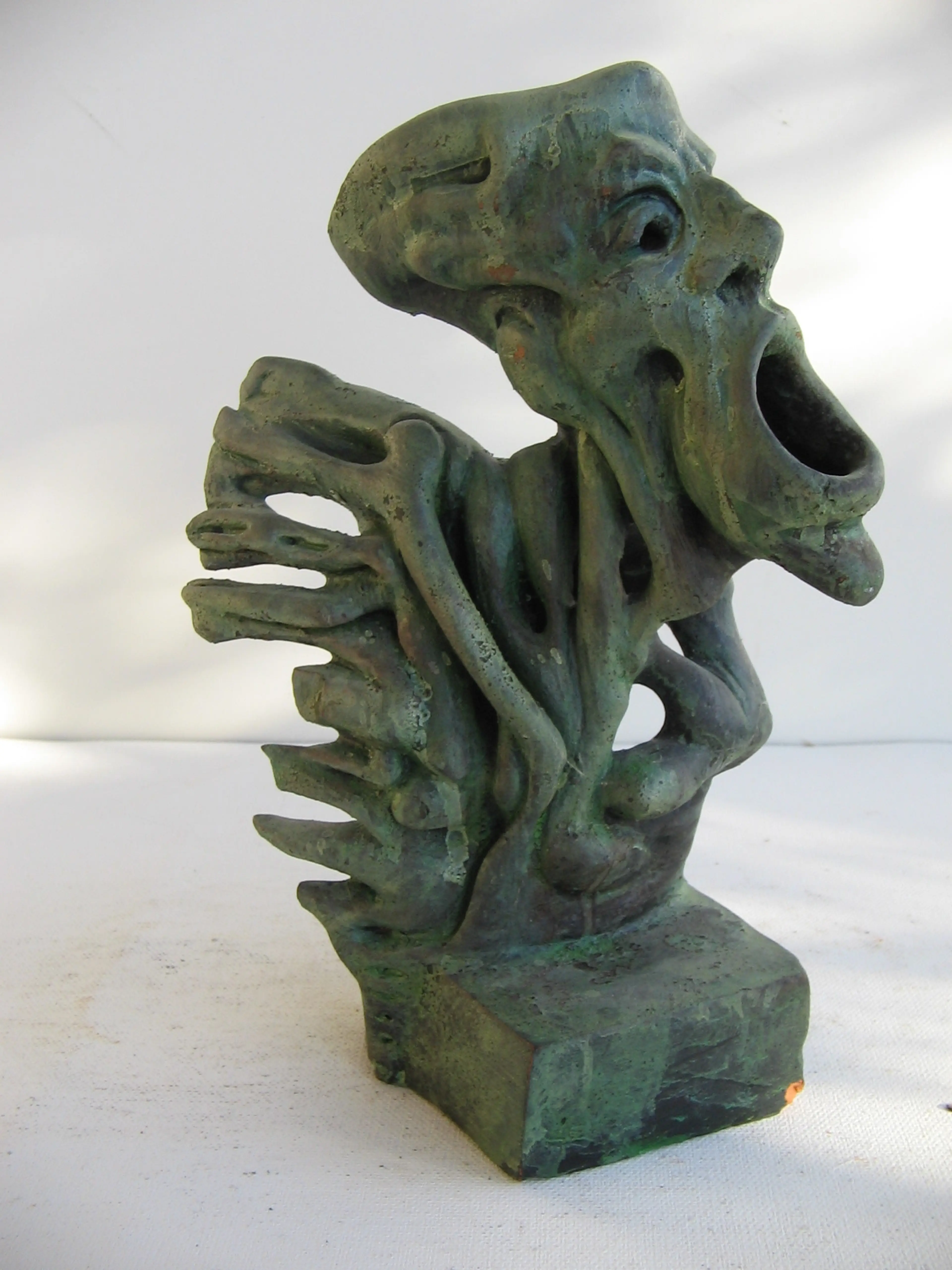 "Ejection", patinated terracotta