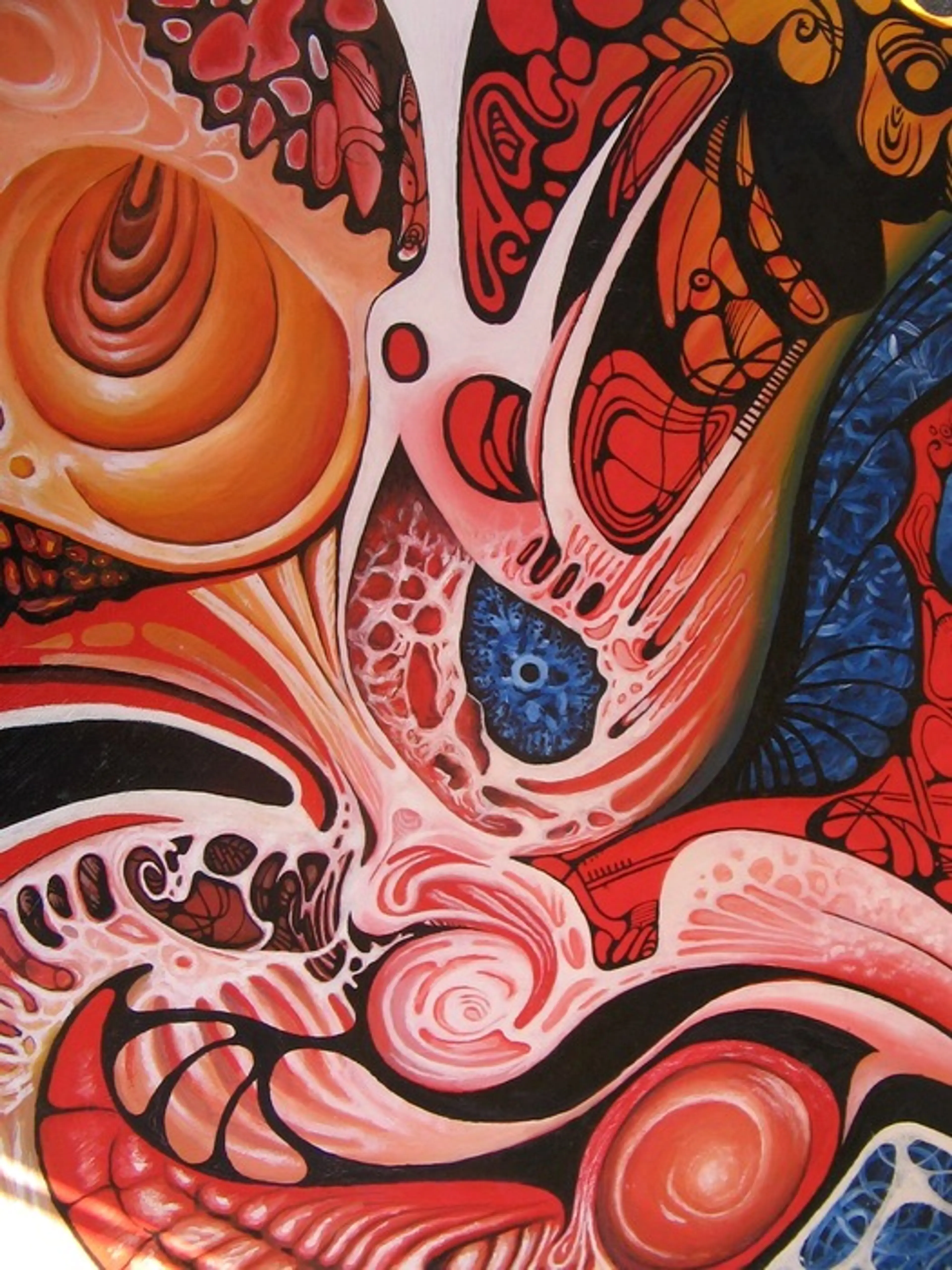 "Flying Butterflies", oil on canvas