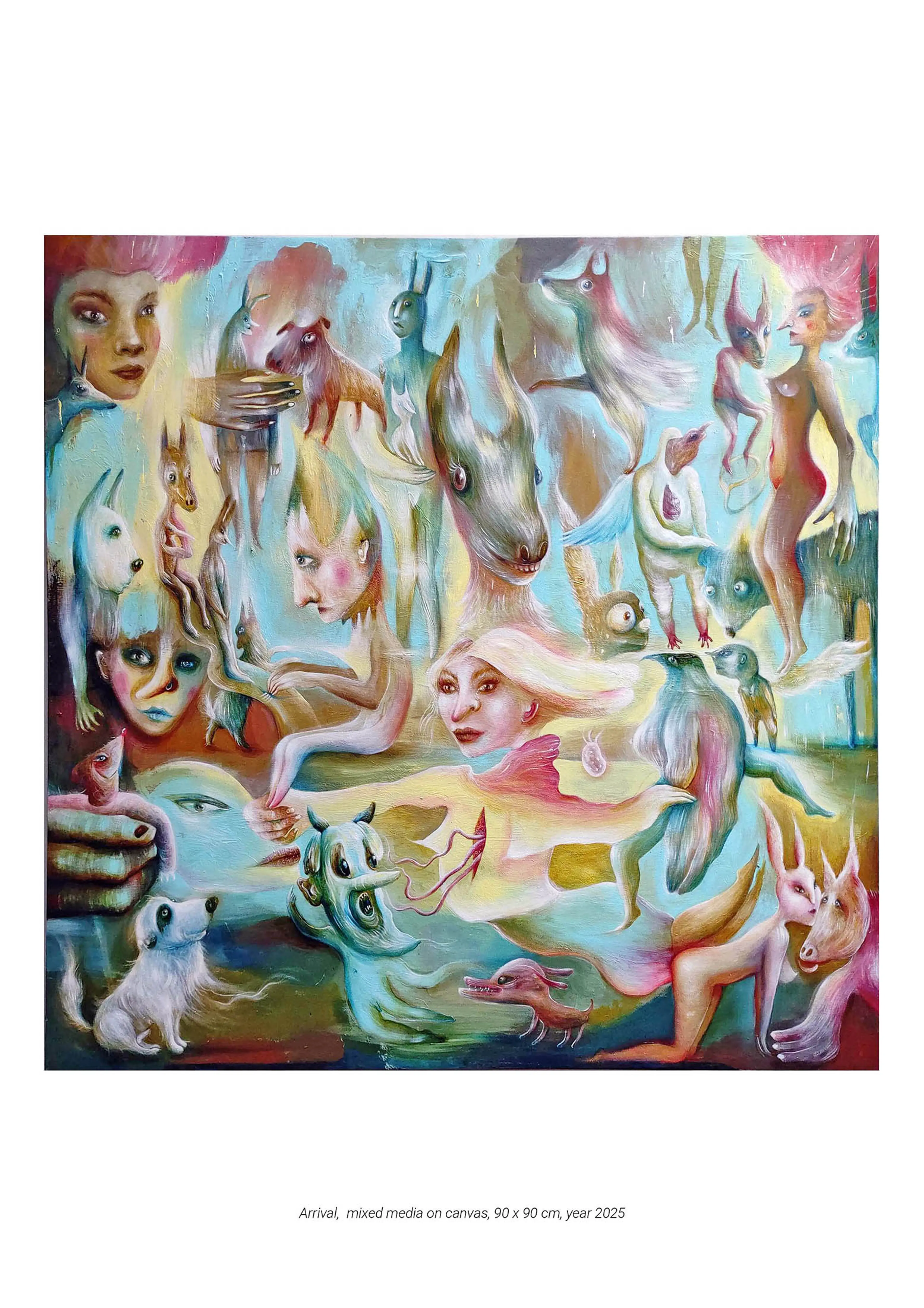ARRIVAL / painting on canvas