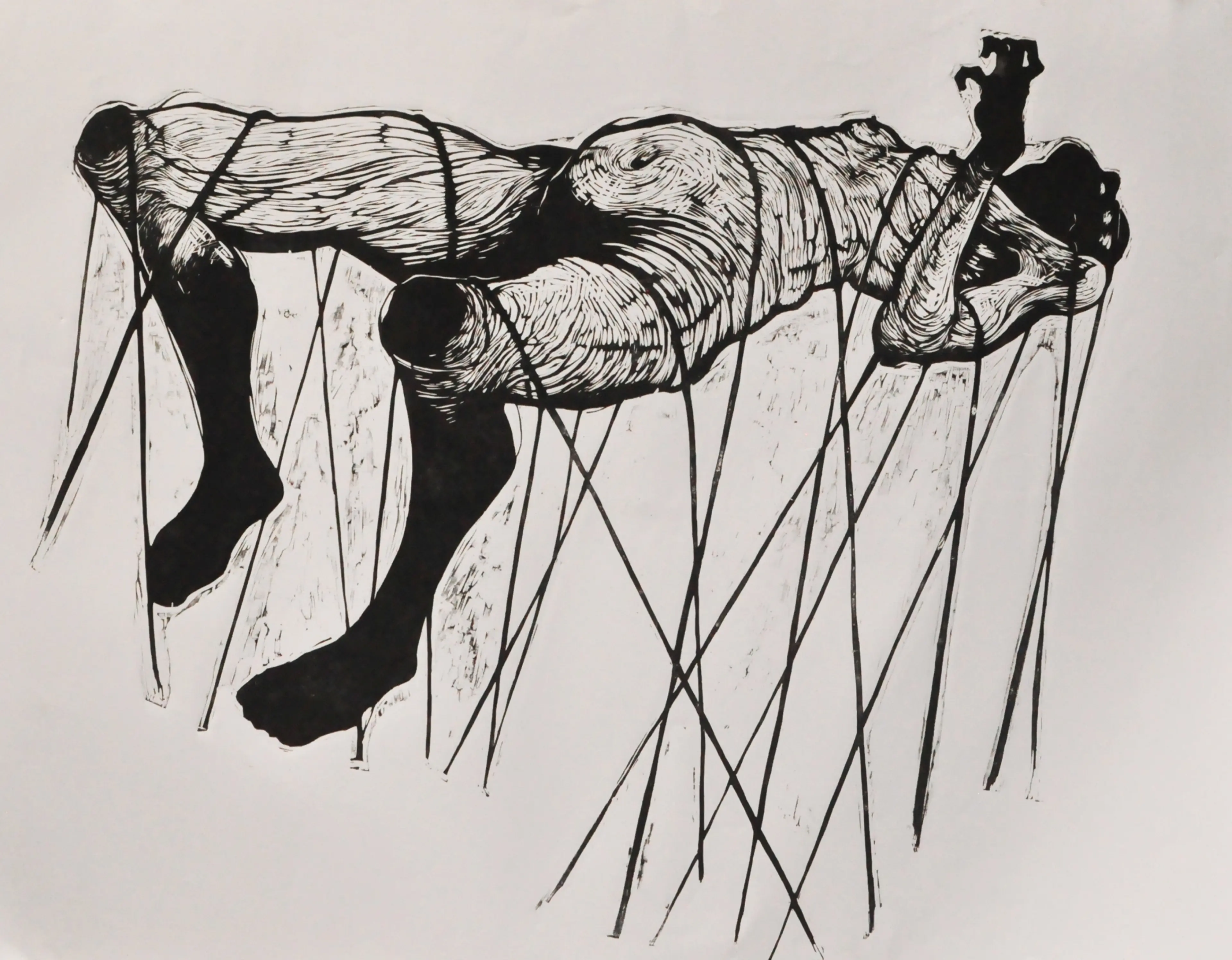 Rizal Eka Pramana_ Entanglement_2016_Linocut on paper-61x87cm.JPG