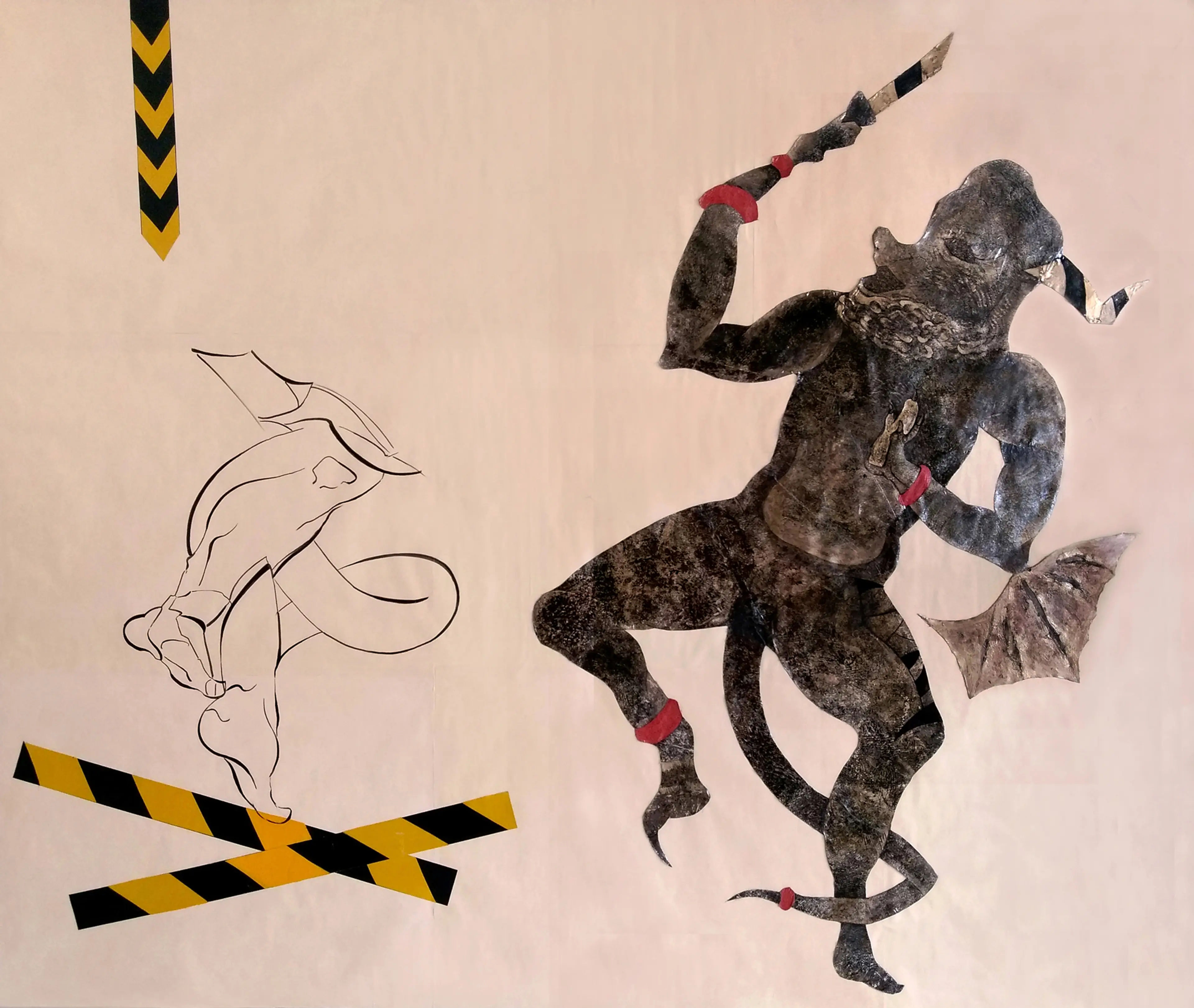 DANCE - 159X132 cm - Mixed Media on cardboard - 2020.jpg