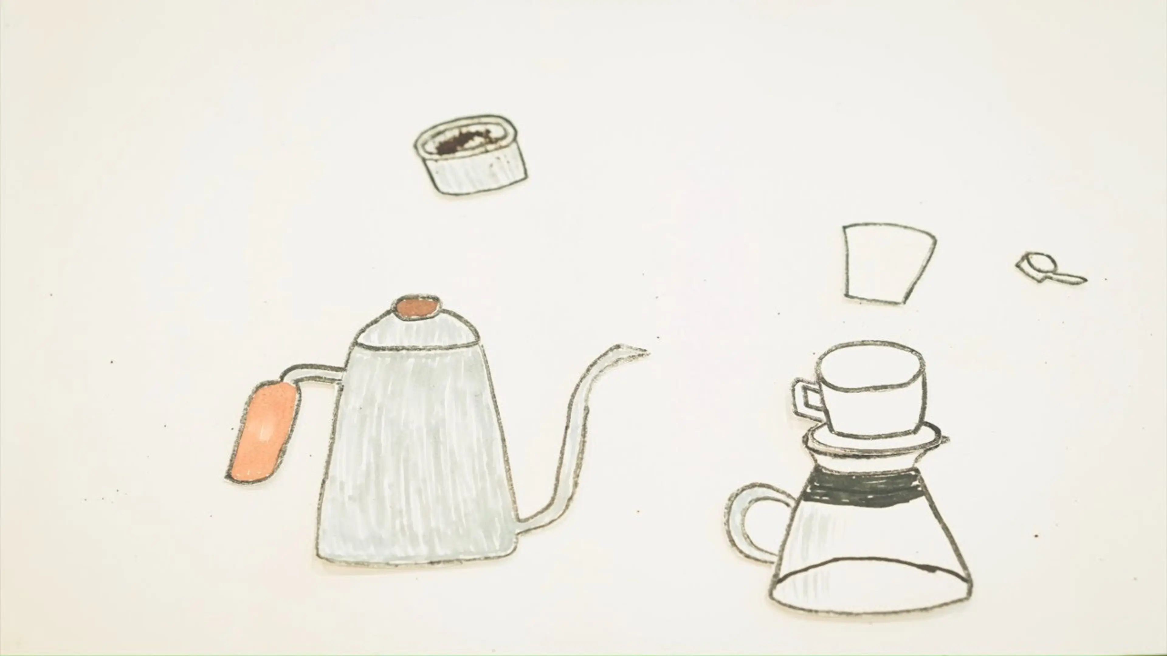 Hand Drip Coffee Stop Motion