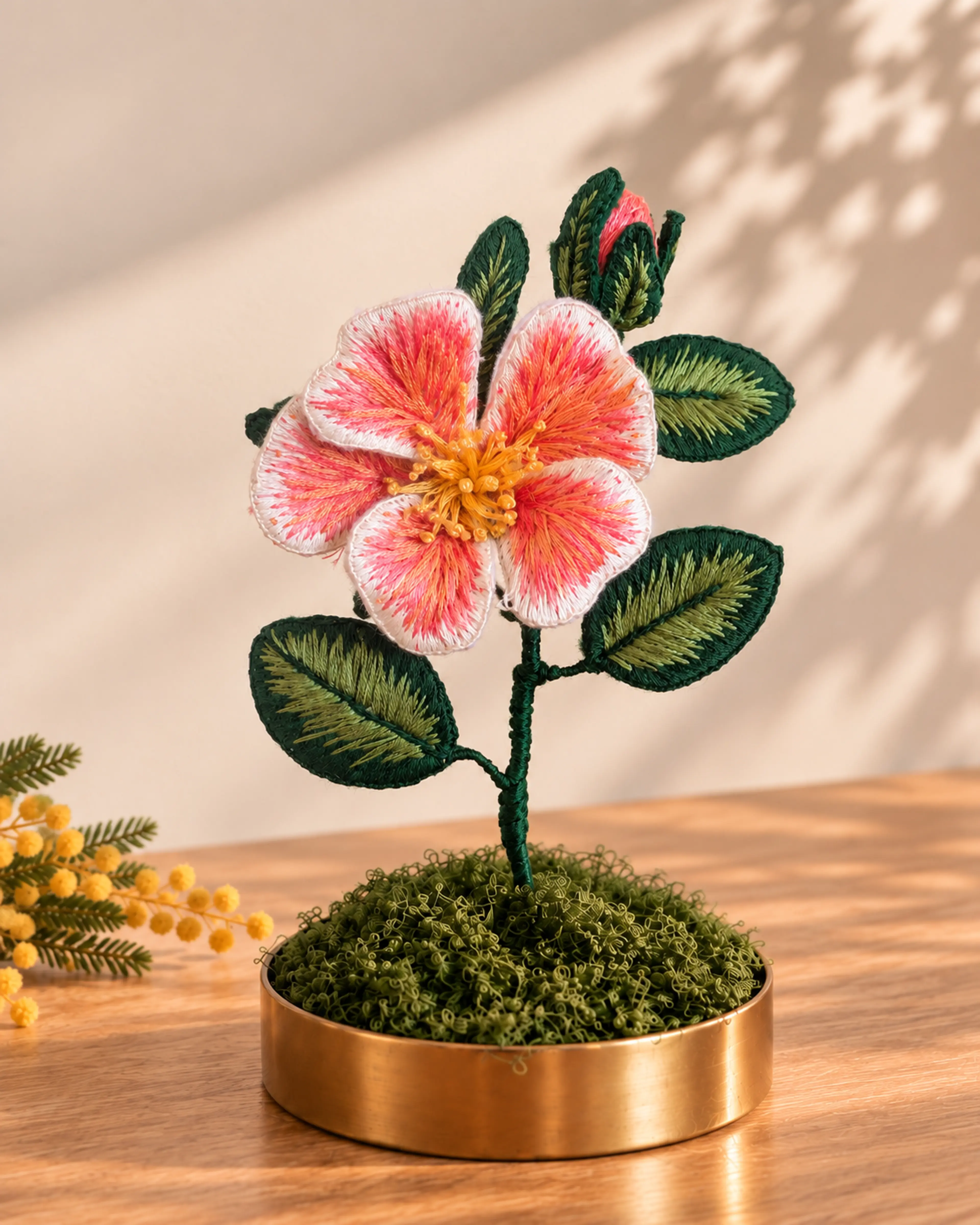 Flor 3D Bordada — Artesanía — Alexandra Fimia