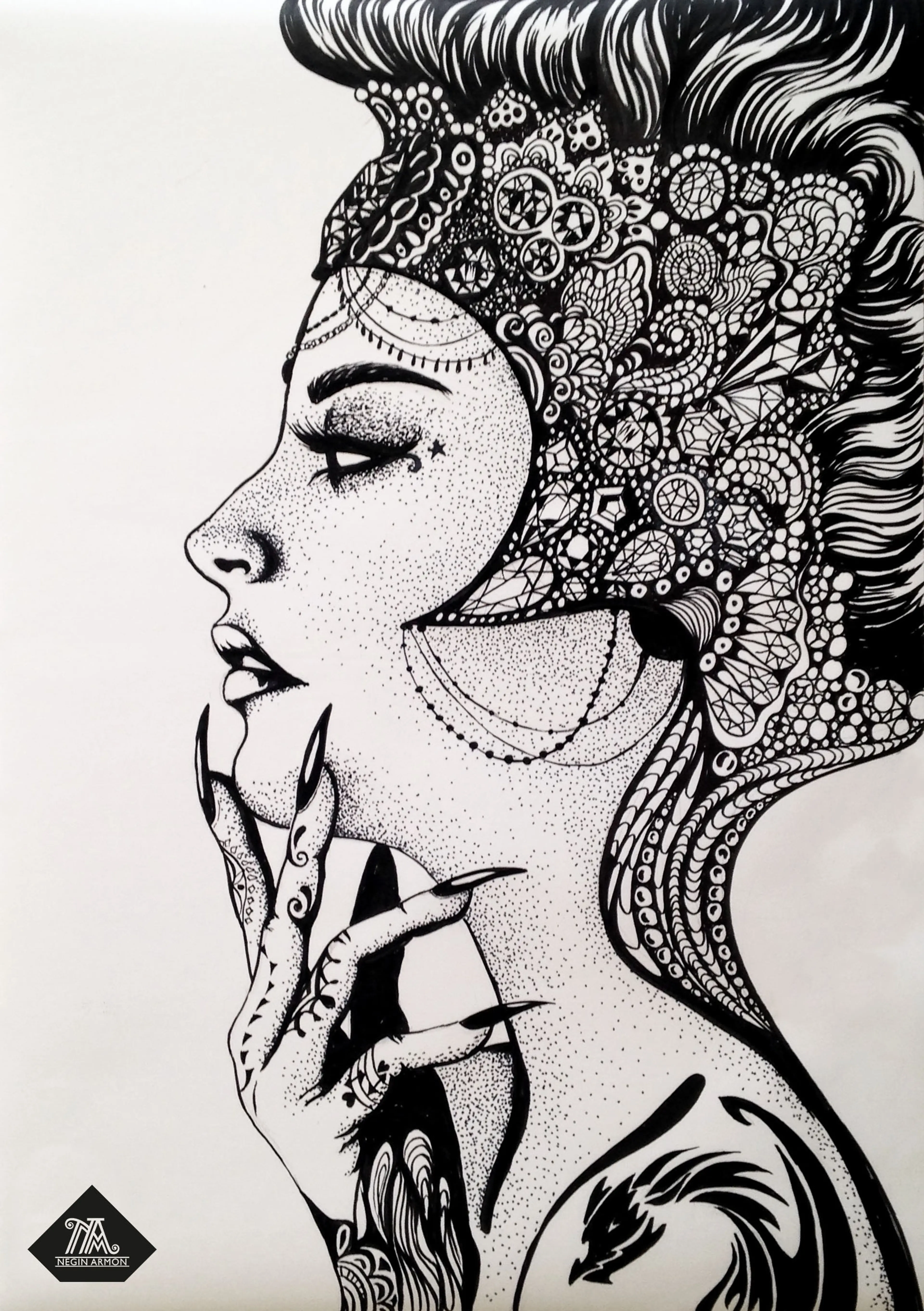 Ink drawing