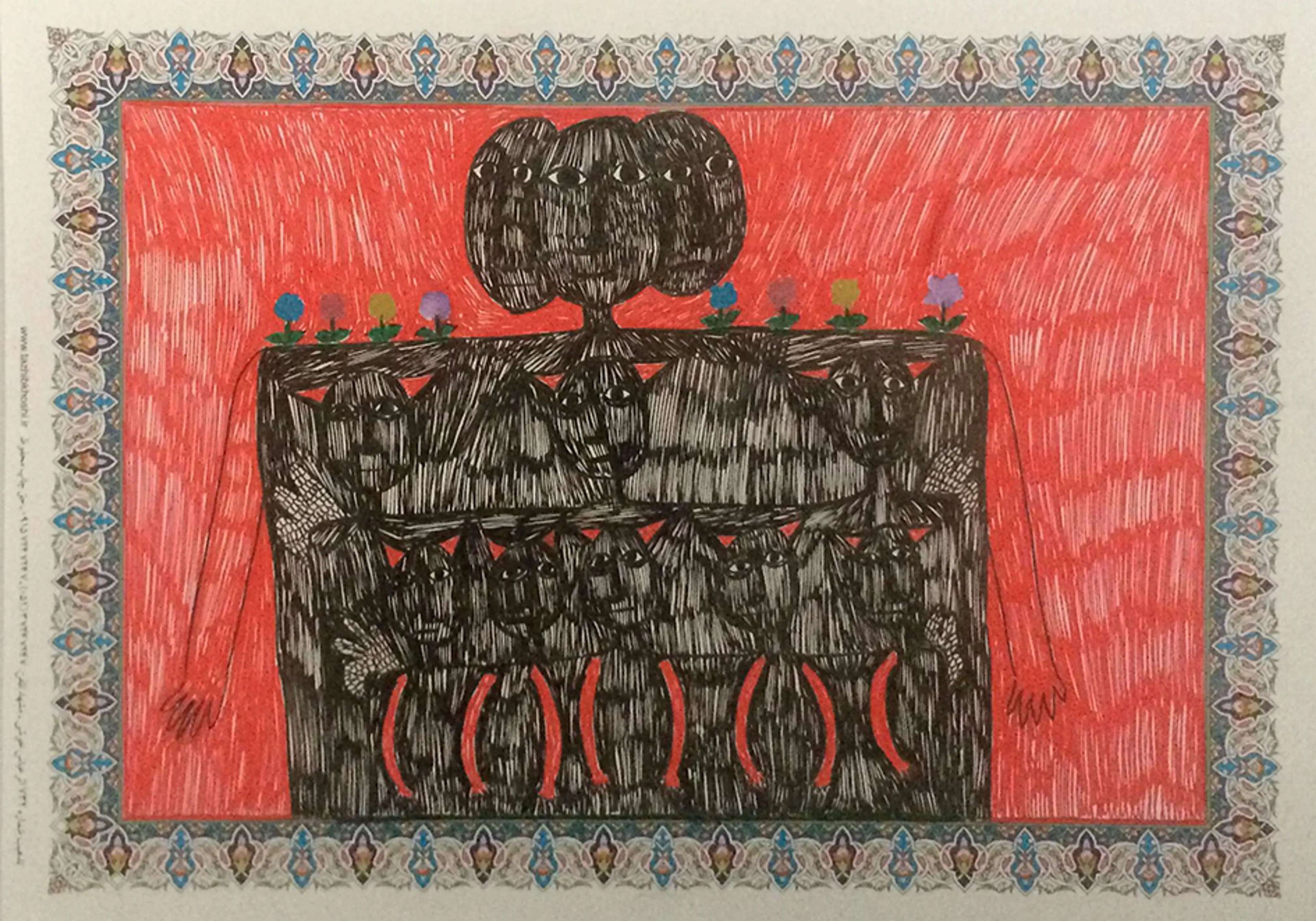 1 samaneh 21x27.9 cm pen on paper 2016