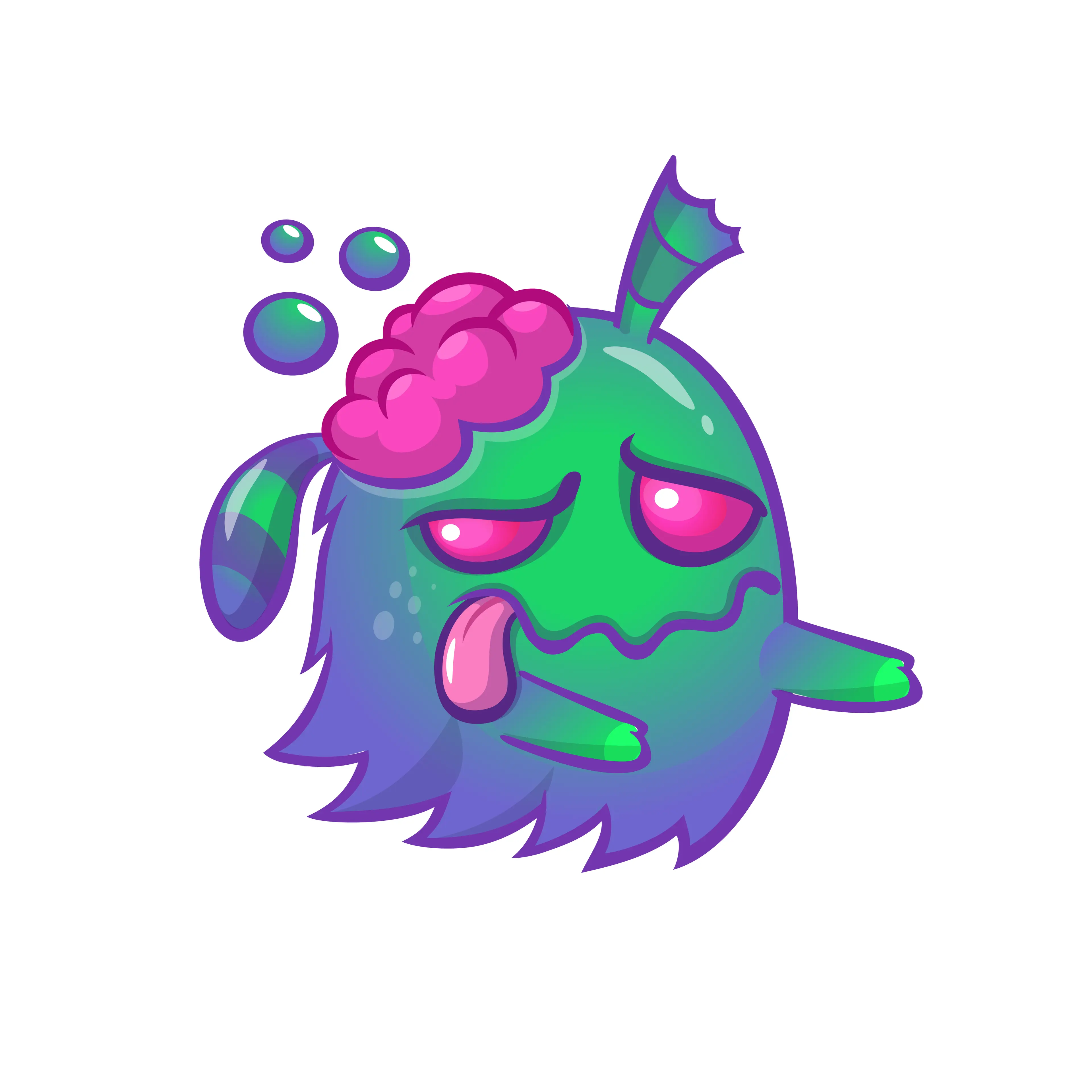 Monster cartoon character design by drawkman