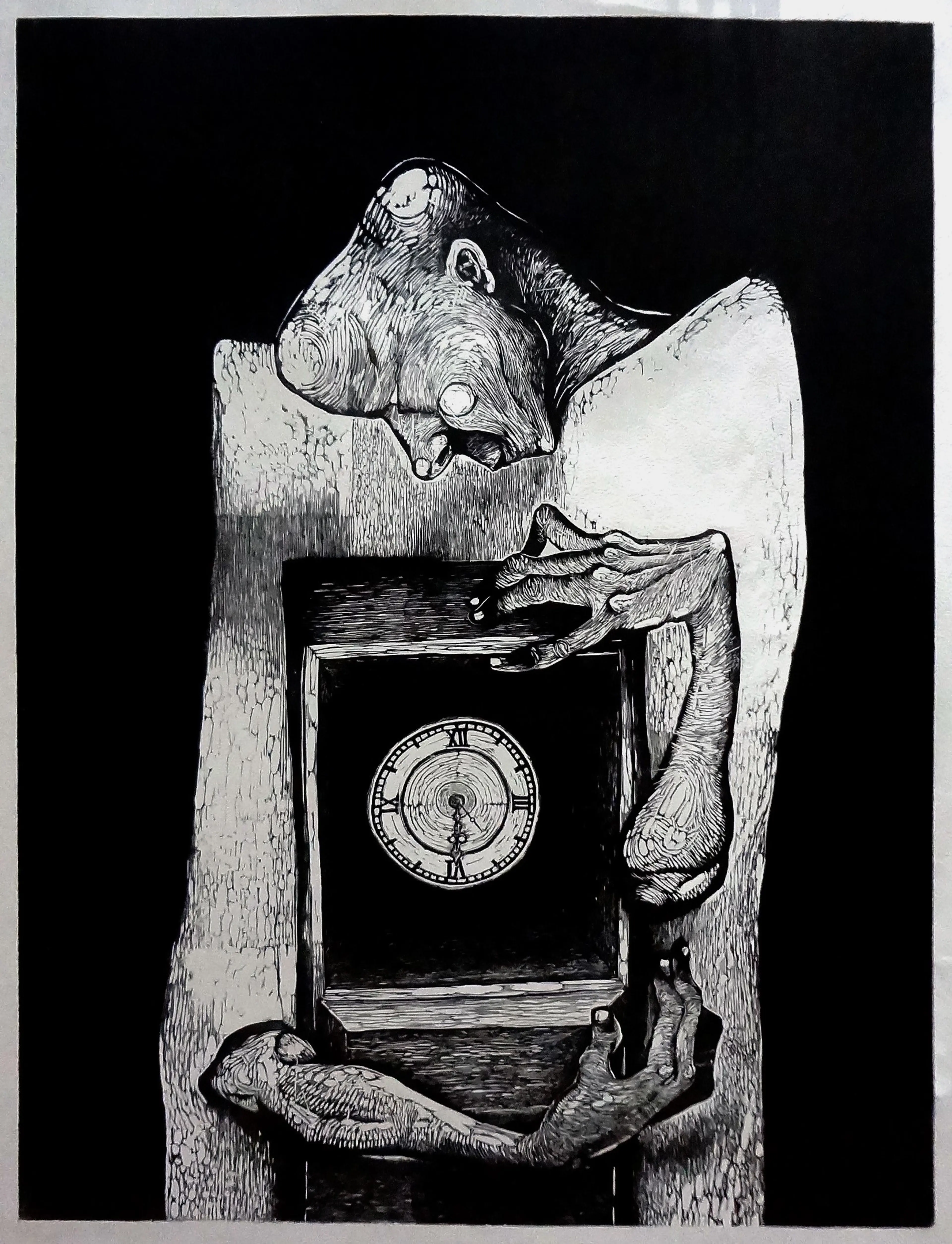 Realms iii_2018_Linocut_100x70cm