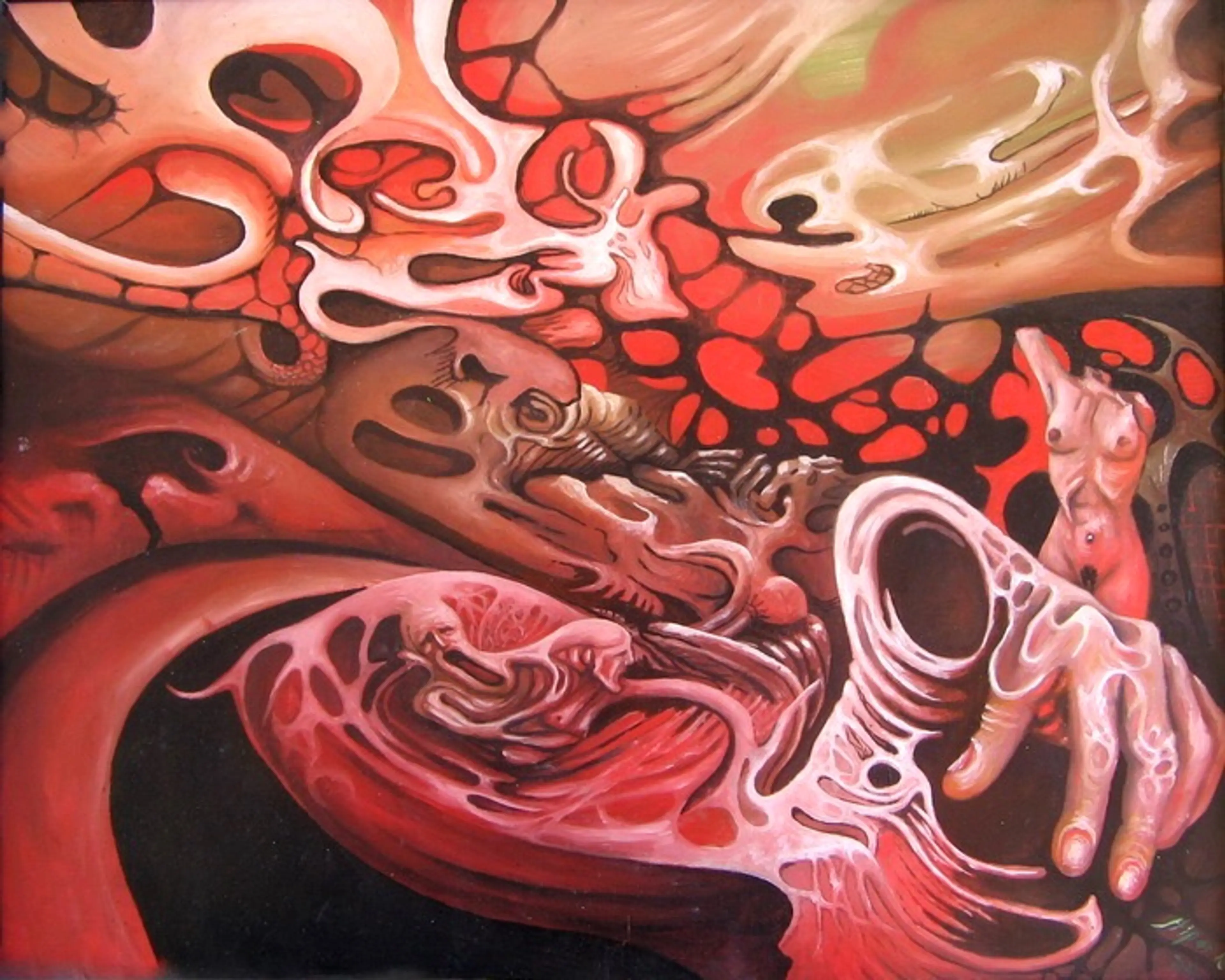 "Conflict of Feelings", oil on canvas