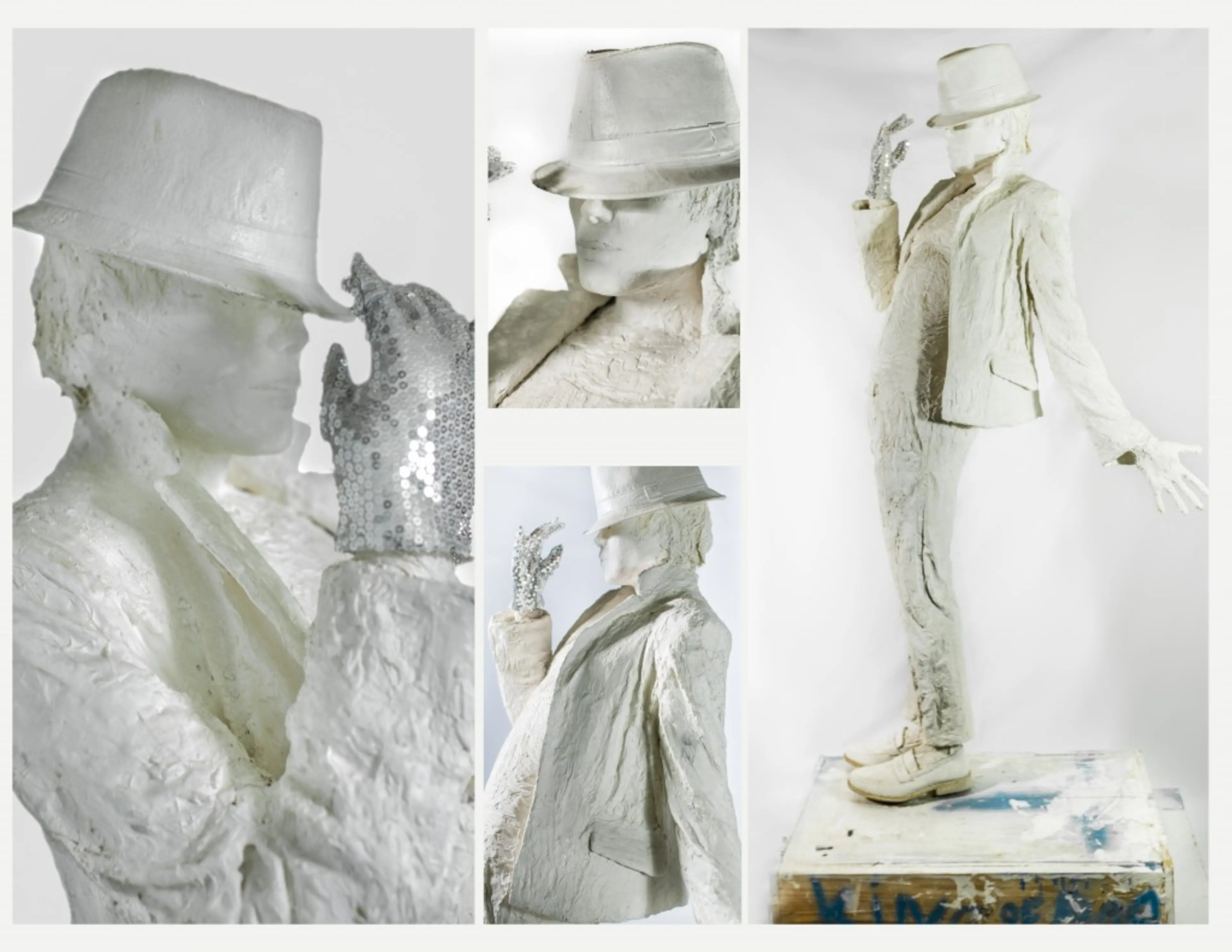 The King of Pop. Life size-plaster. hauteur 205cm – 80.7in