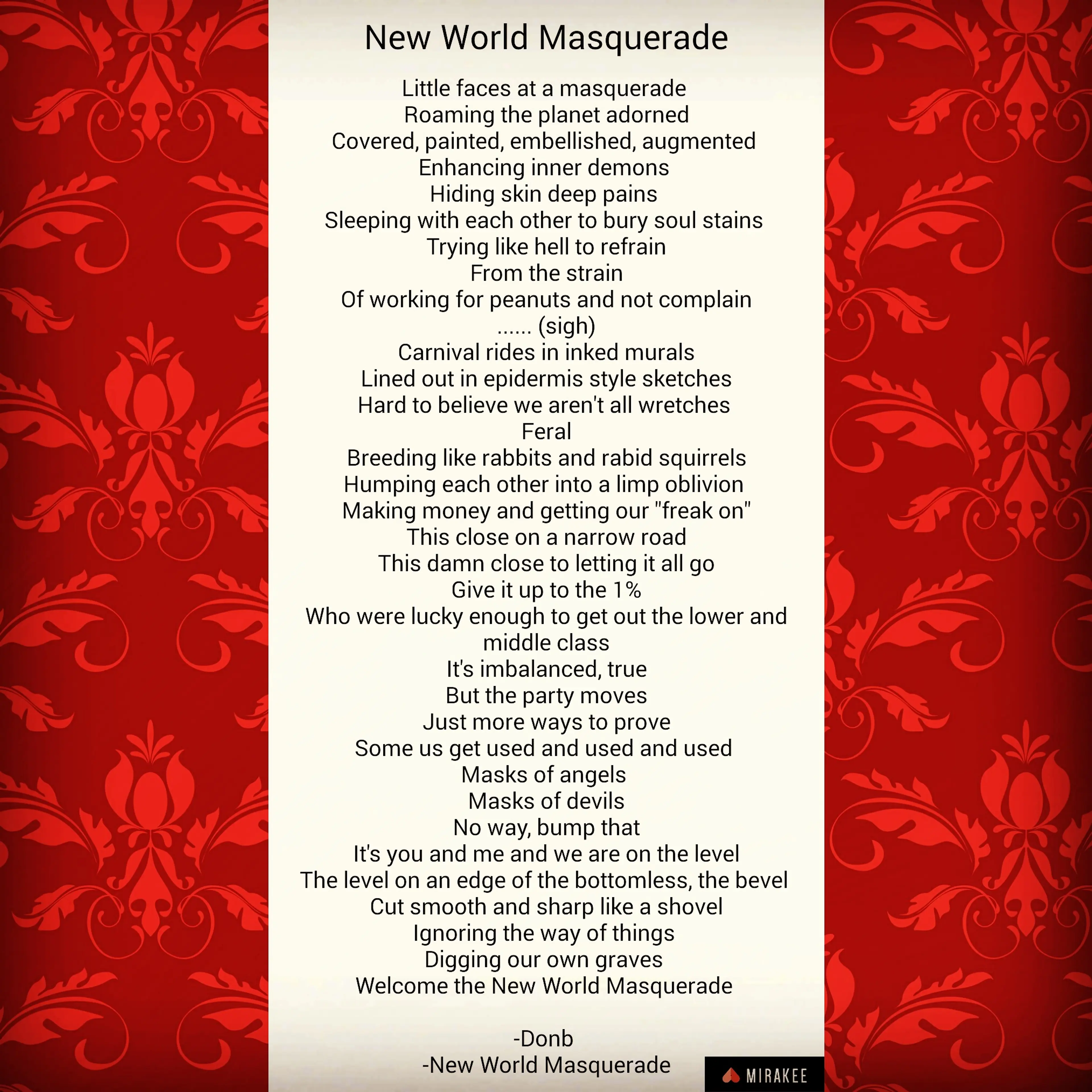 New World Masquerade