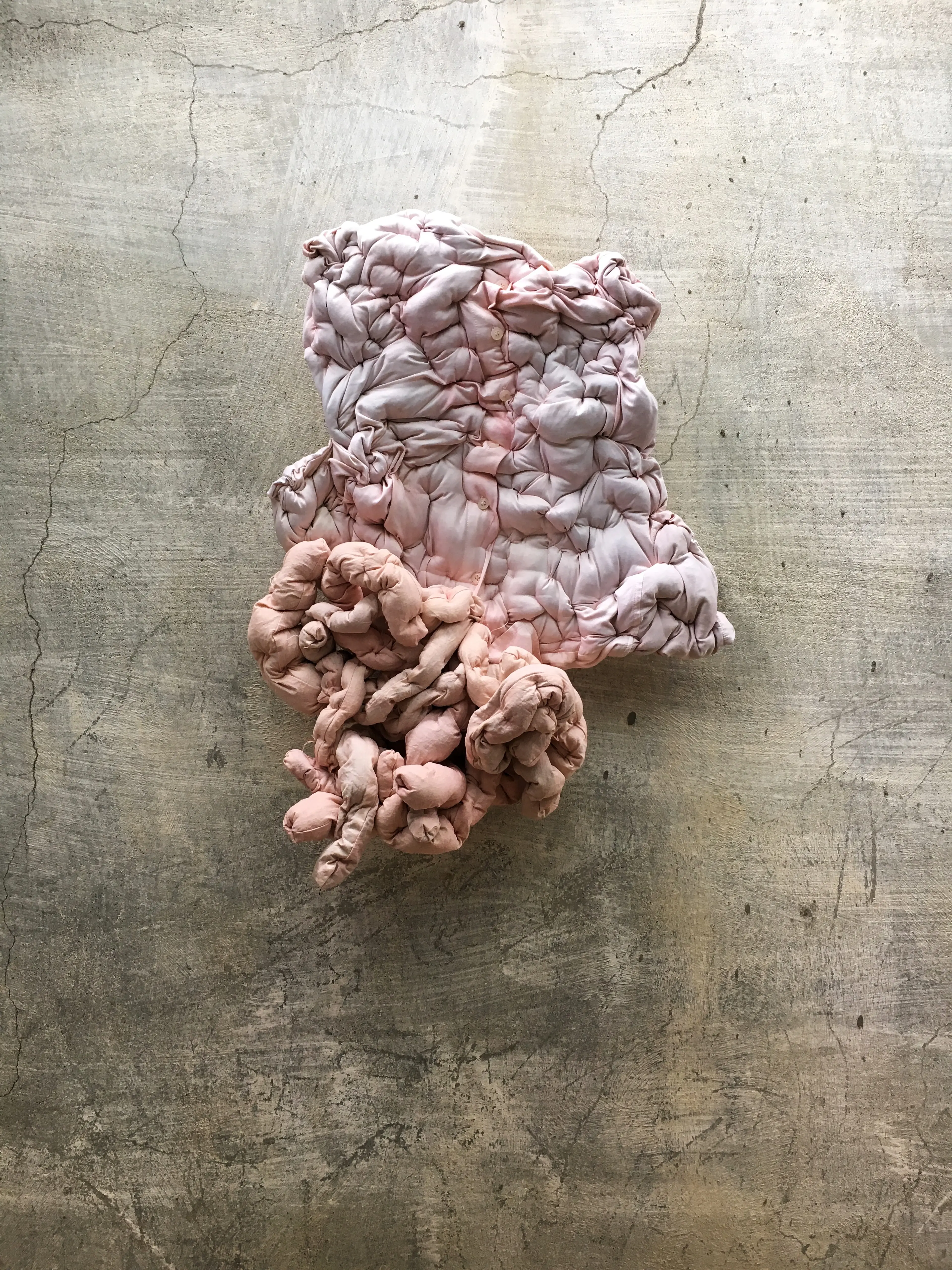 05.Maryam Ashkanian.Mutation Series. Sculpture.60-40-30 Cm.Sewing   on cloth.2016.