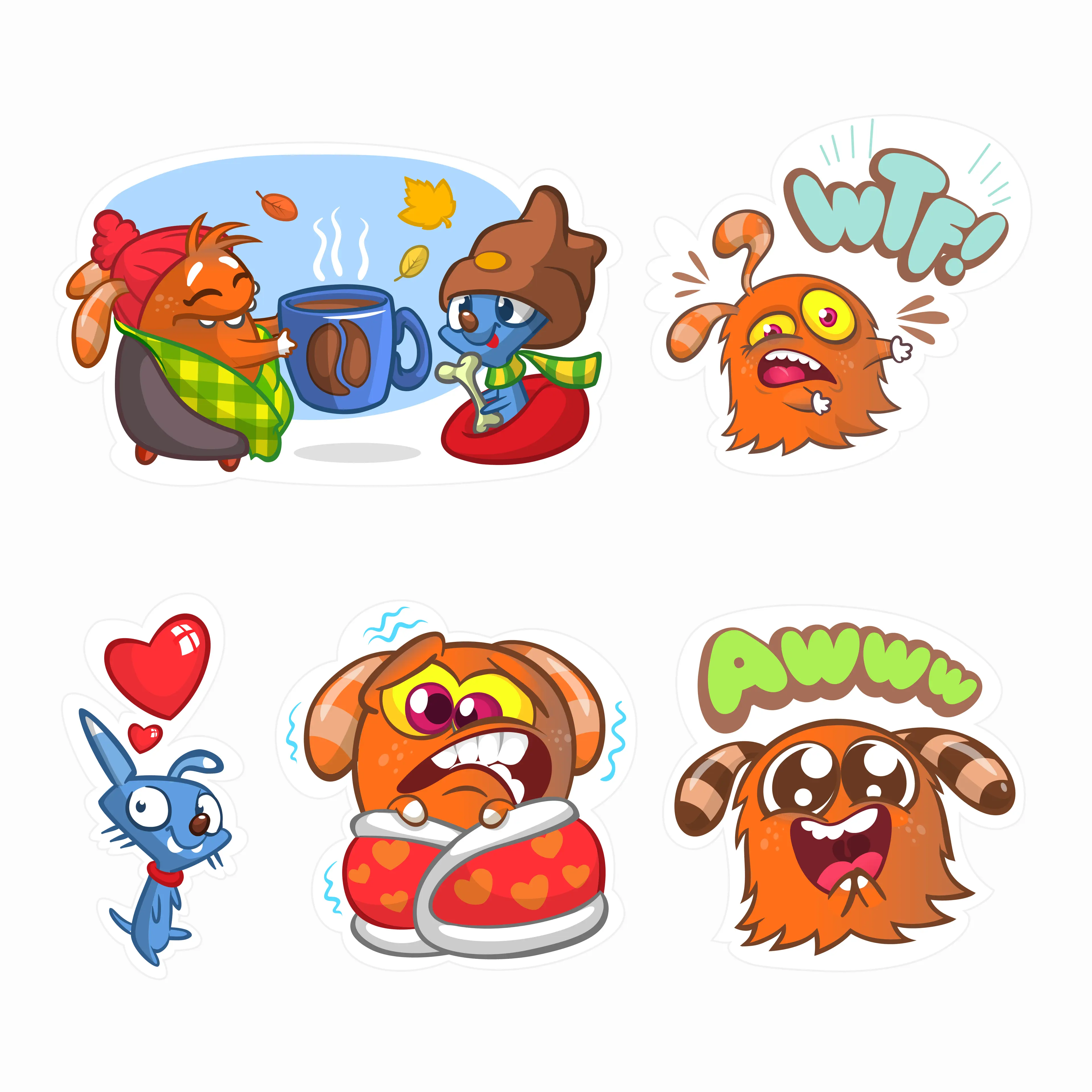 Monster cartoon character design by drawkman