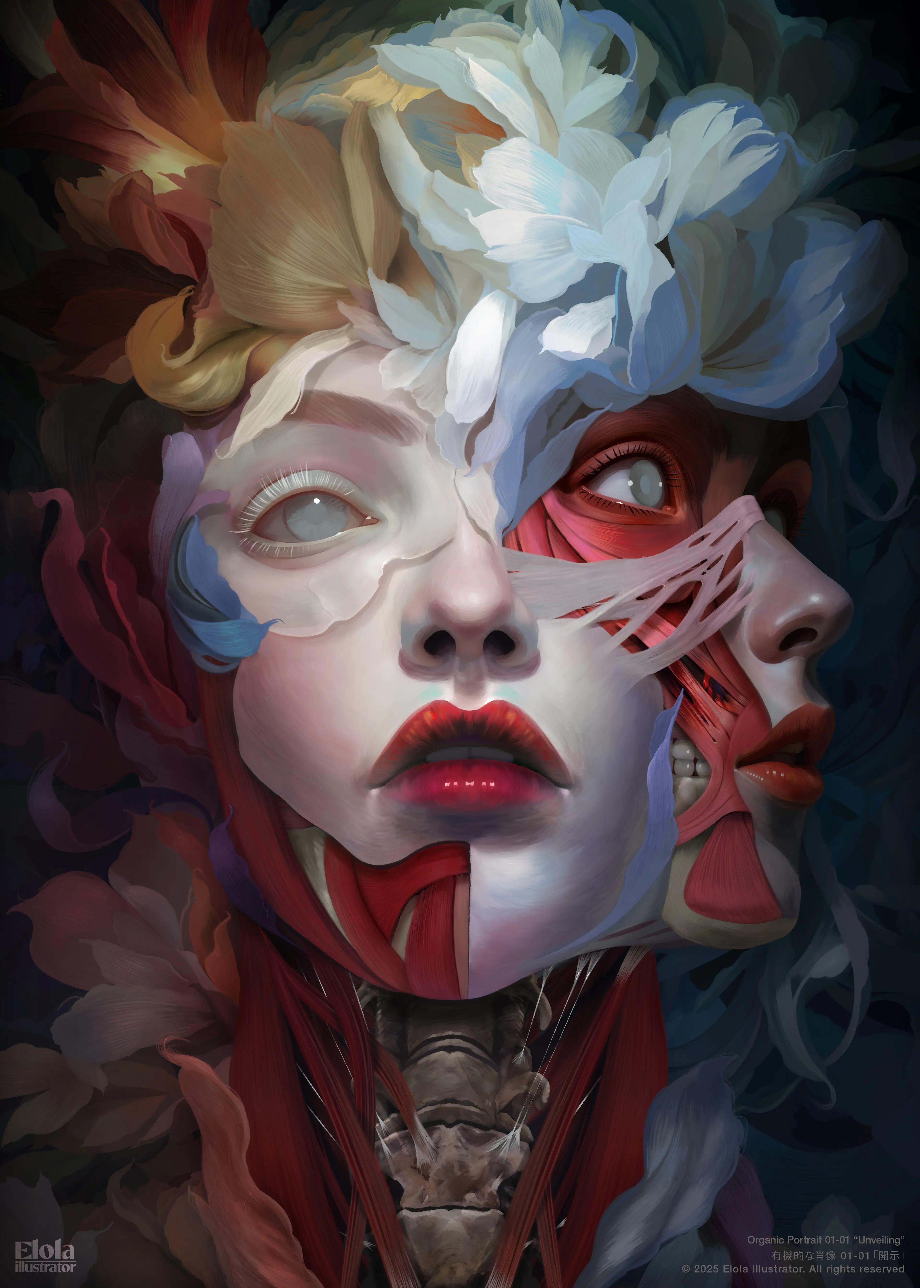 Organic Portrait 01 01 — Unveiling — Ilustración — Alfonso Elola