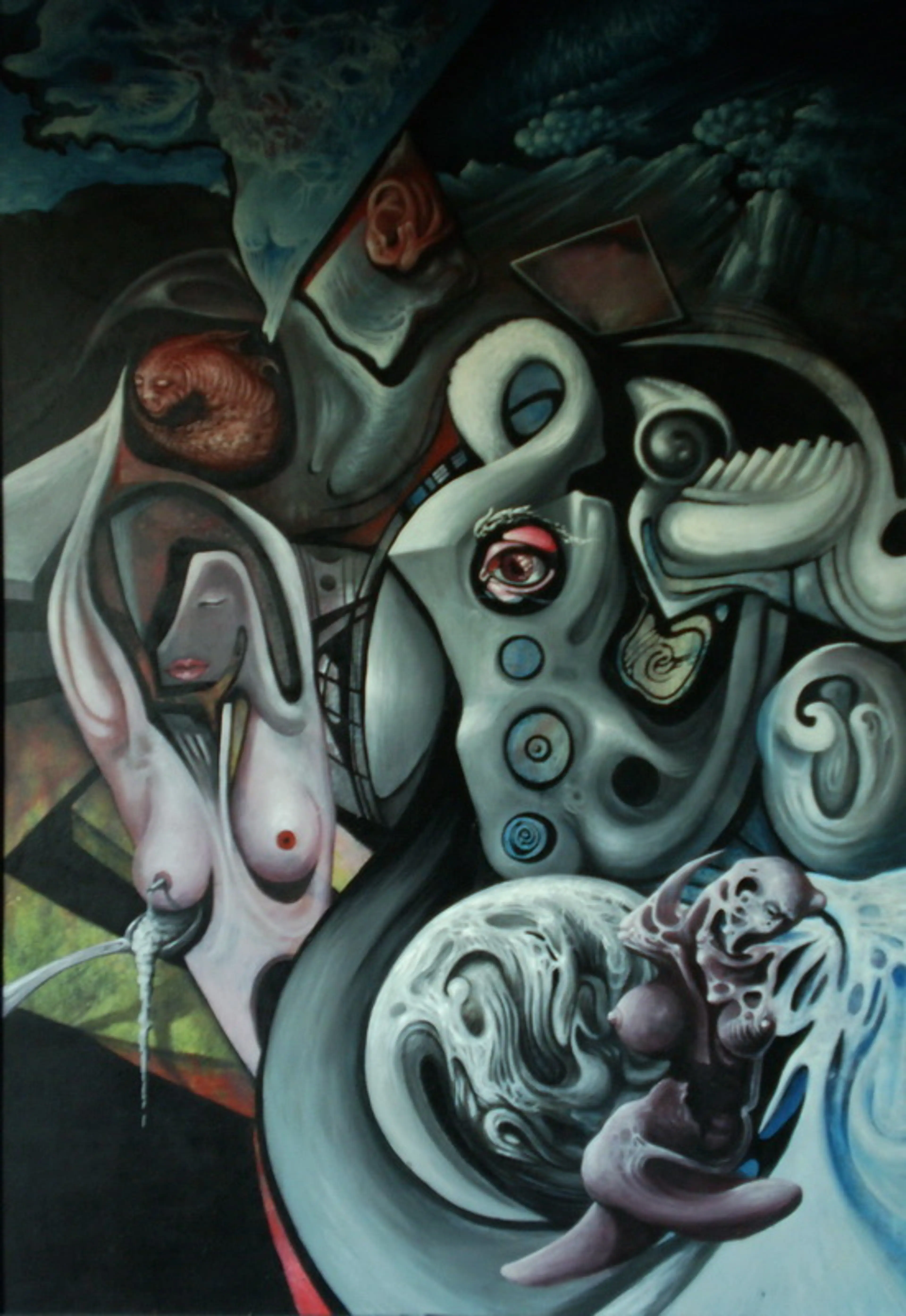 "Apocalypse", oil on panel