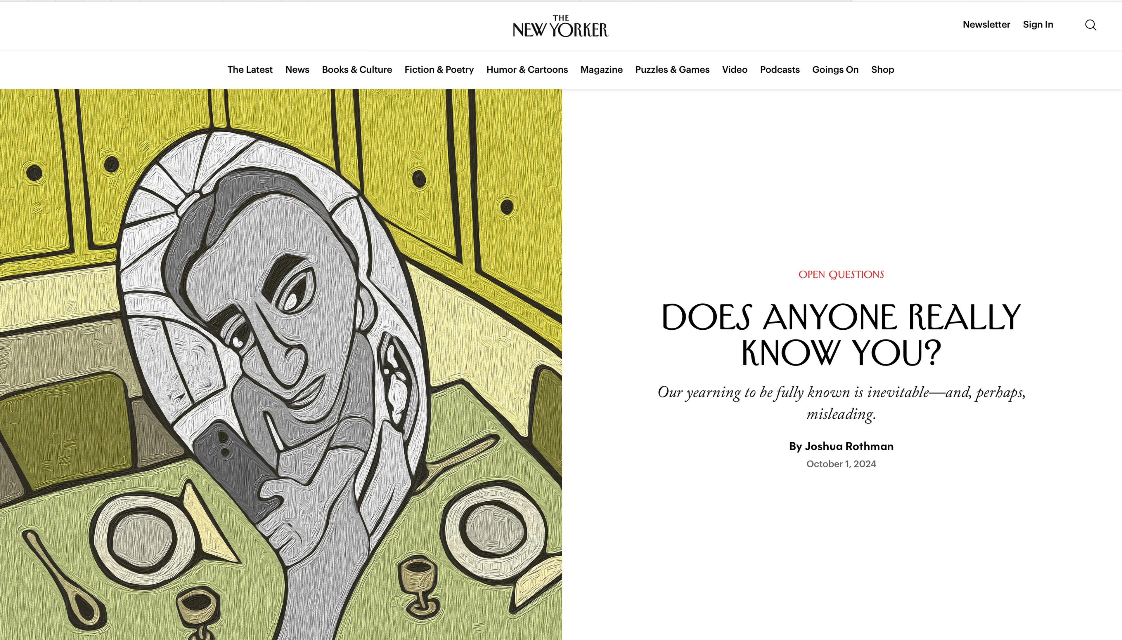 Does anyone really know you? — Ilustración — Cintia Bonino
