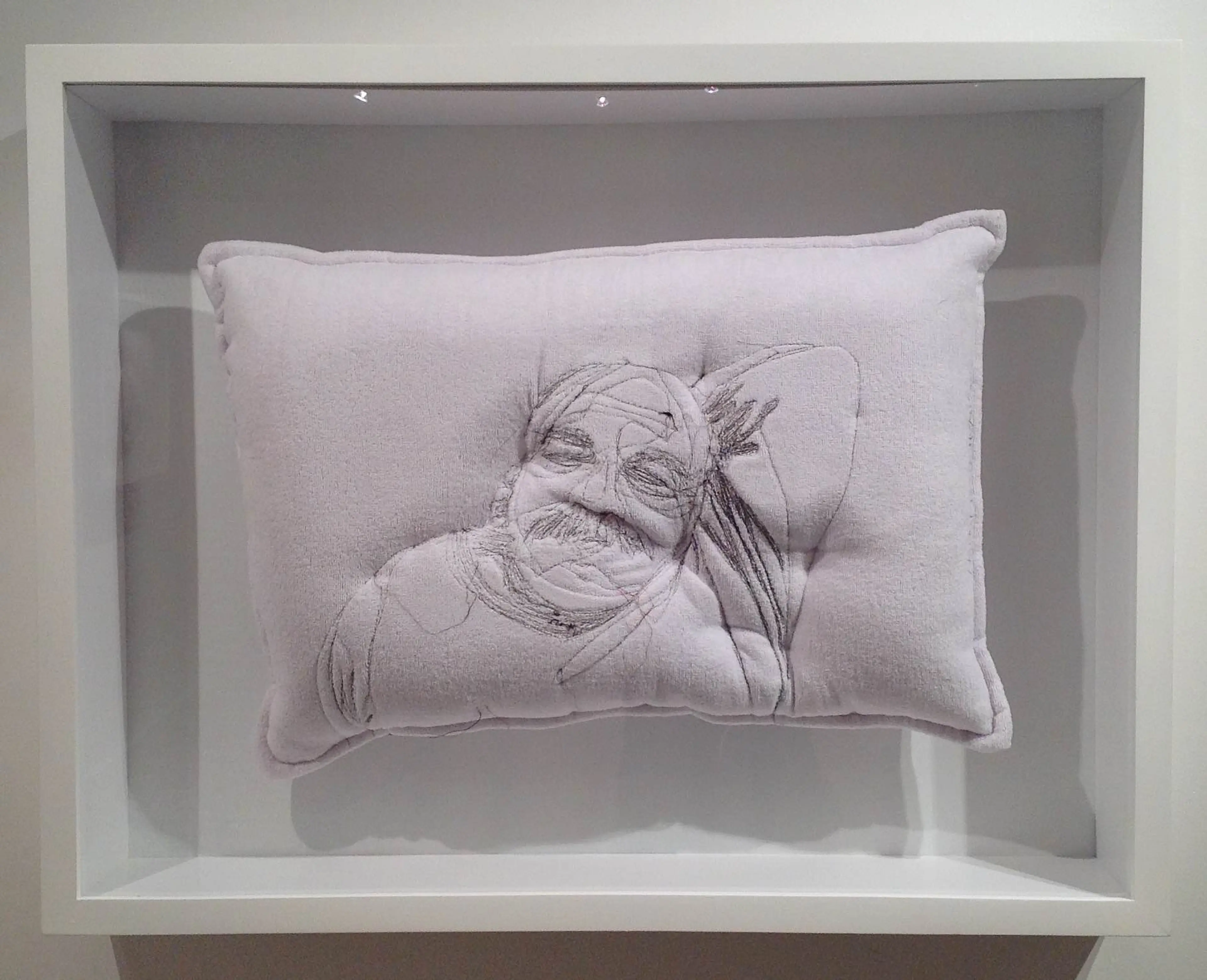 06,Maryam Ashkanian,Sleep Series,70.90cm,Sewing on Pillow,2014