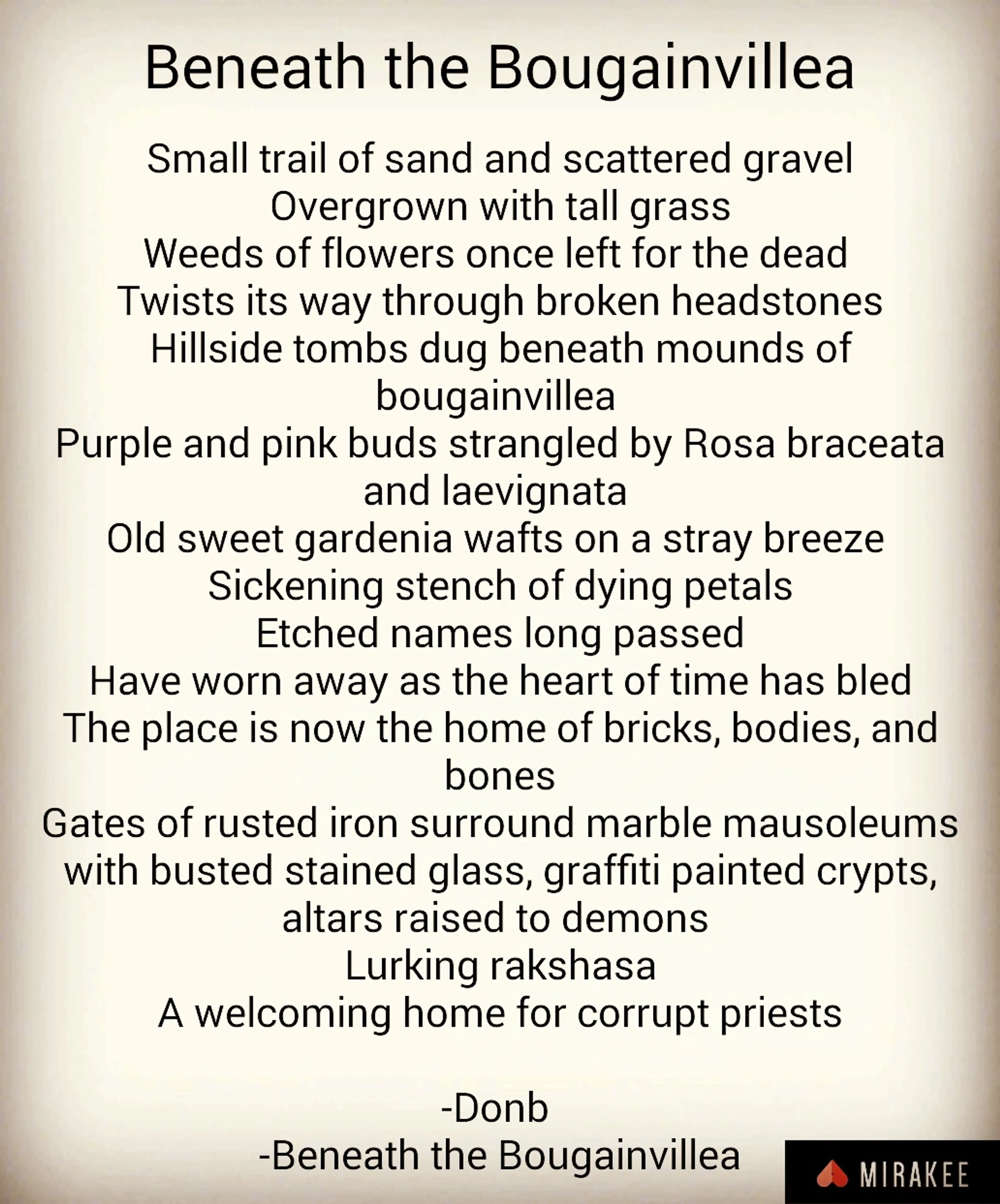 Beneath the...