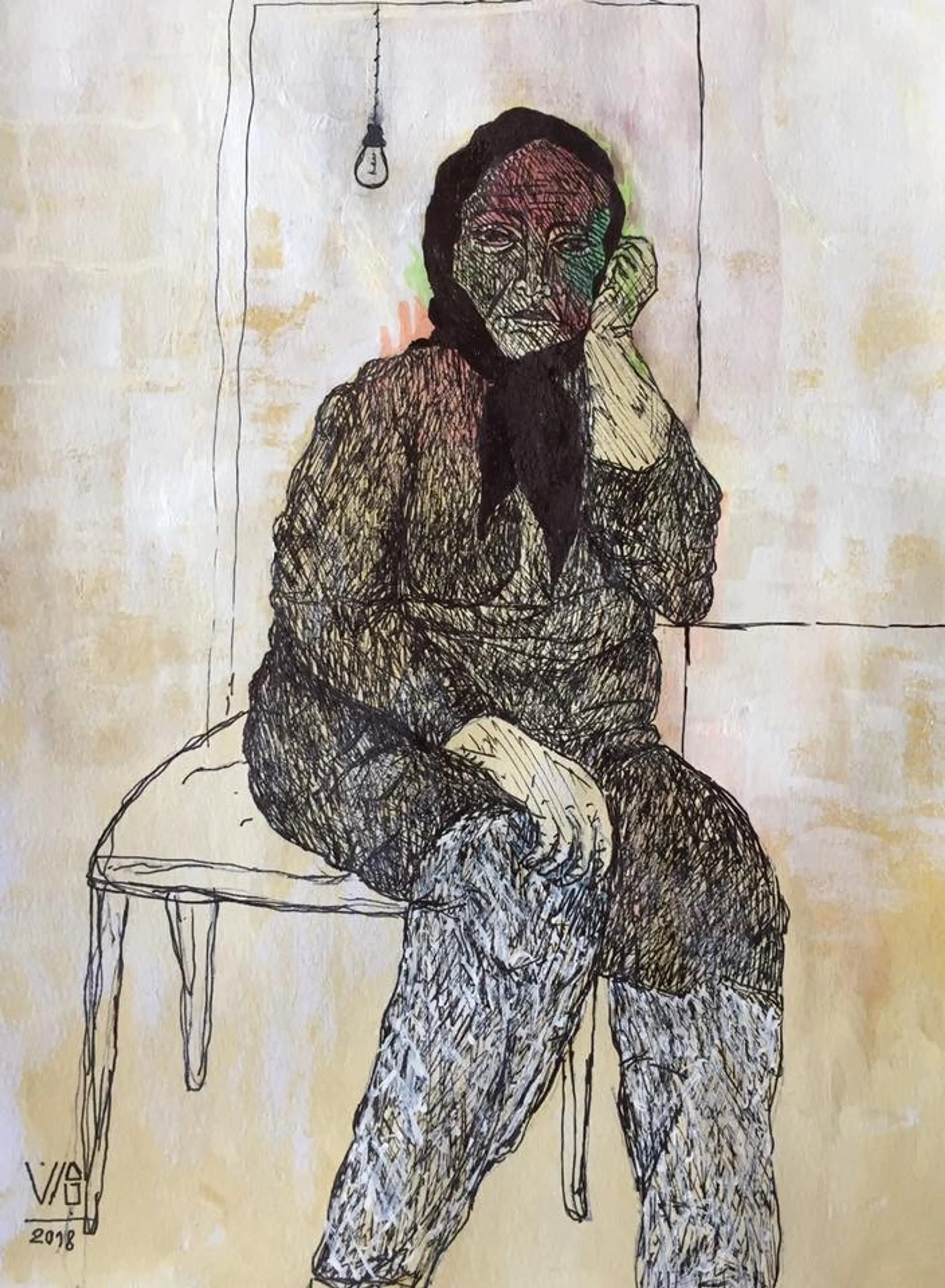 Untitled — Painting — Marjan Hatefi