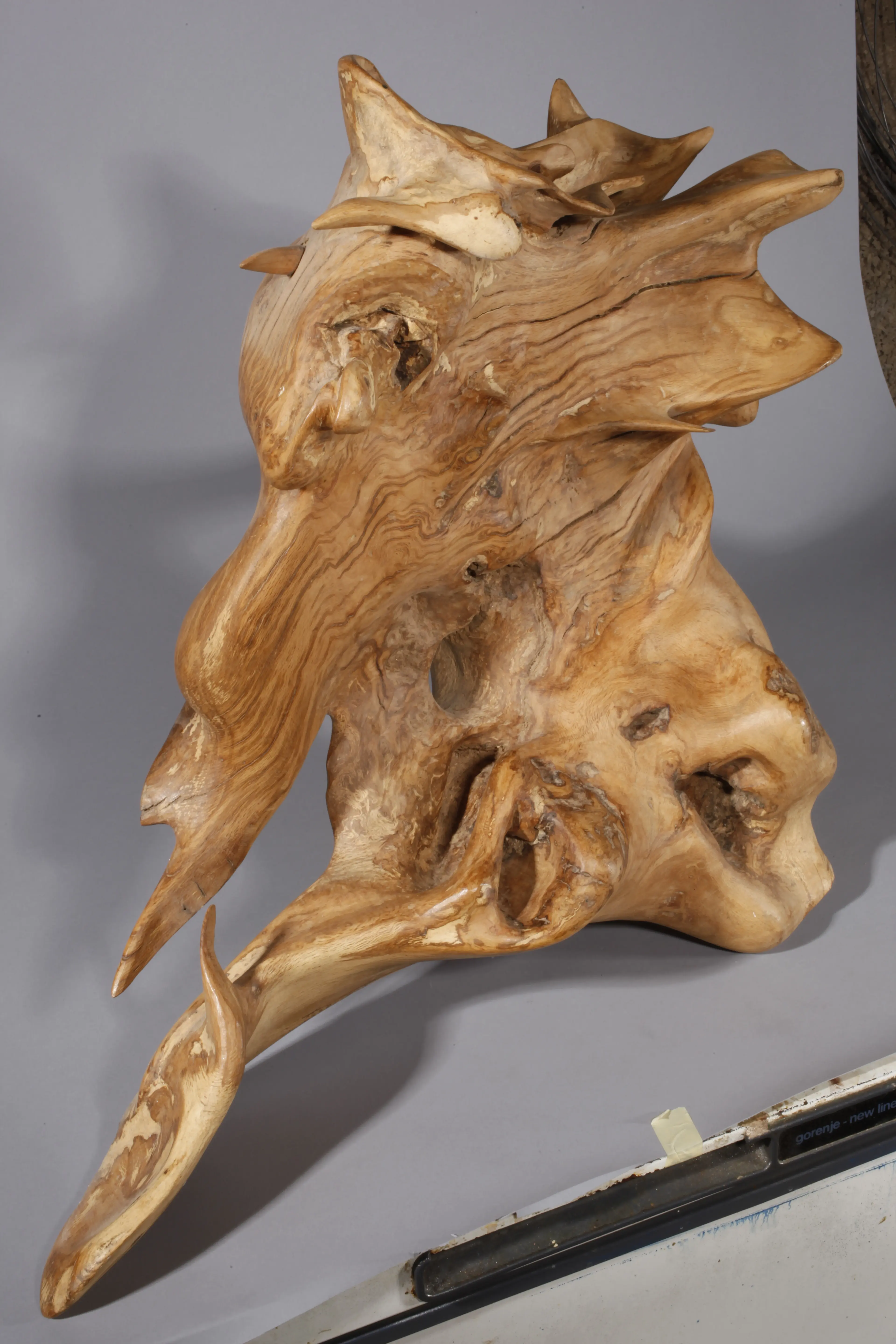 "Complete confusion", wood (olive)