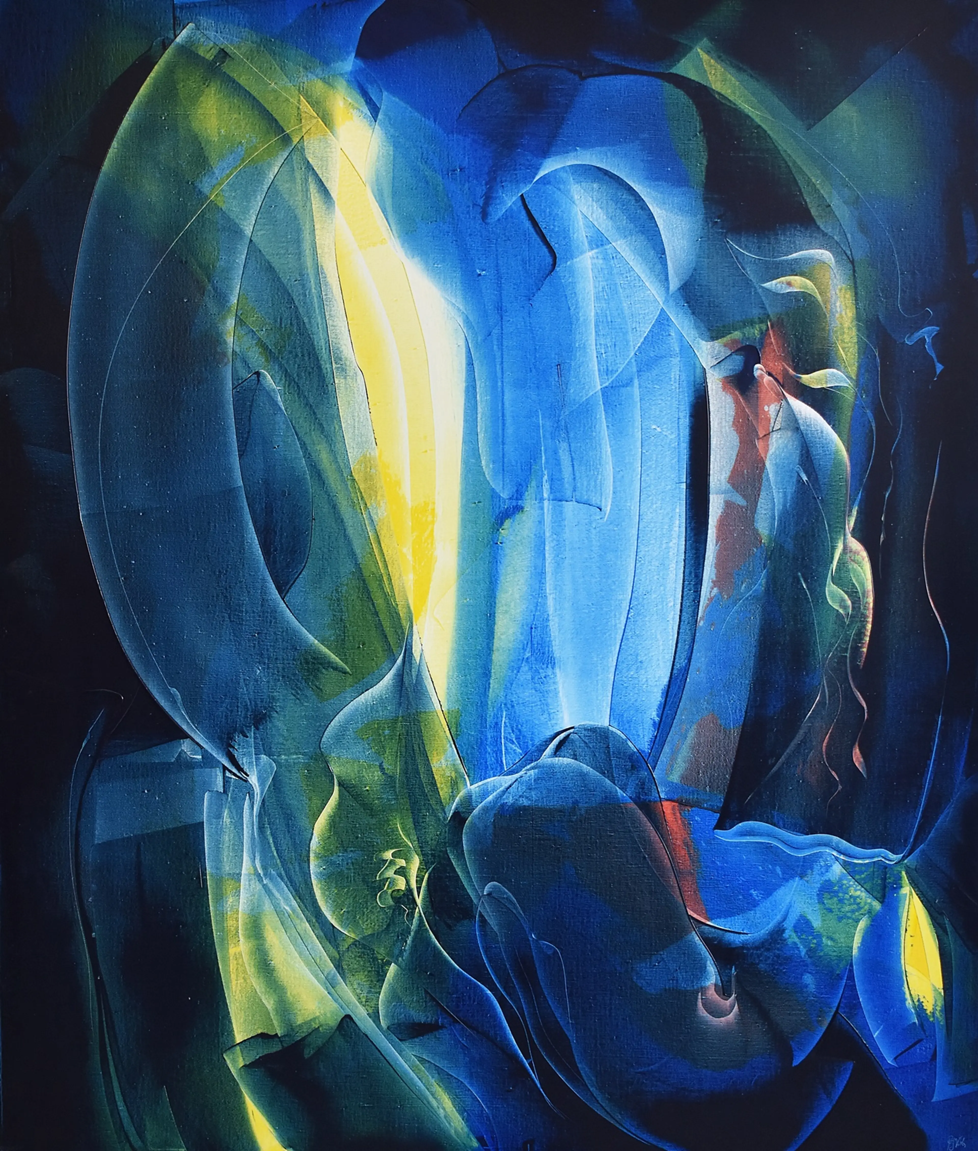 Untitled, 150 x 180 cm, oil on canvas, 2022, Mauricio Paz Viola