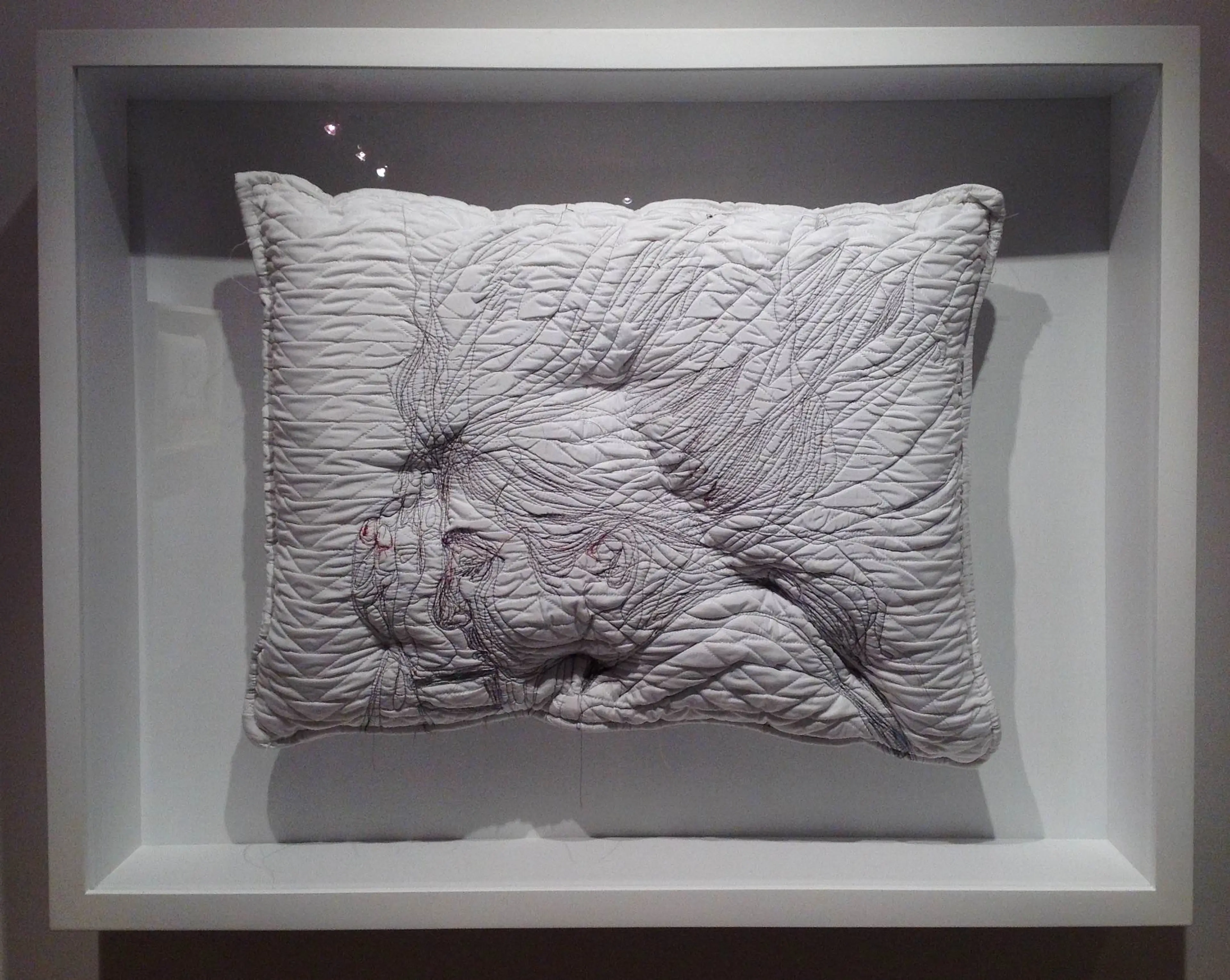 08,Maryam Ashkanian,Sleep Series,70.90cm,Sewing on Pillow,2014